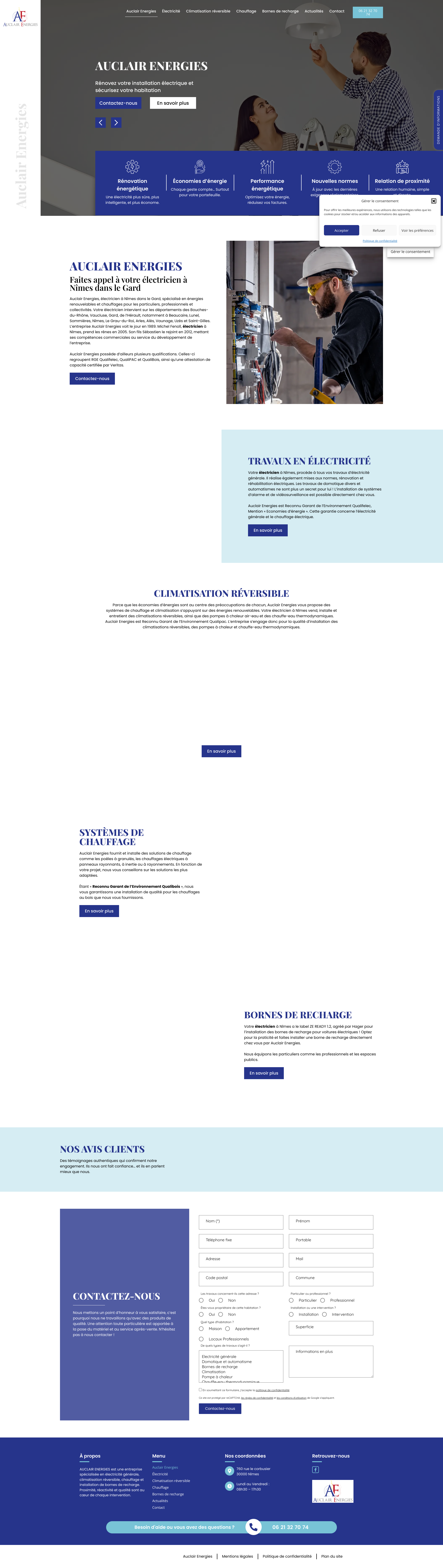 Aperçu du site
