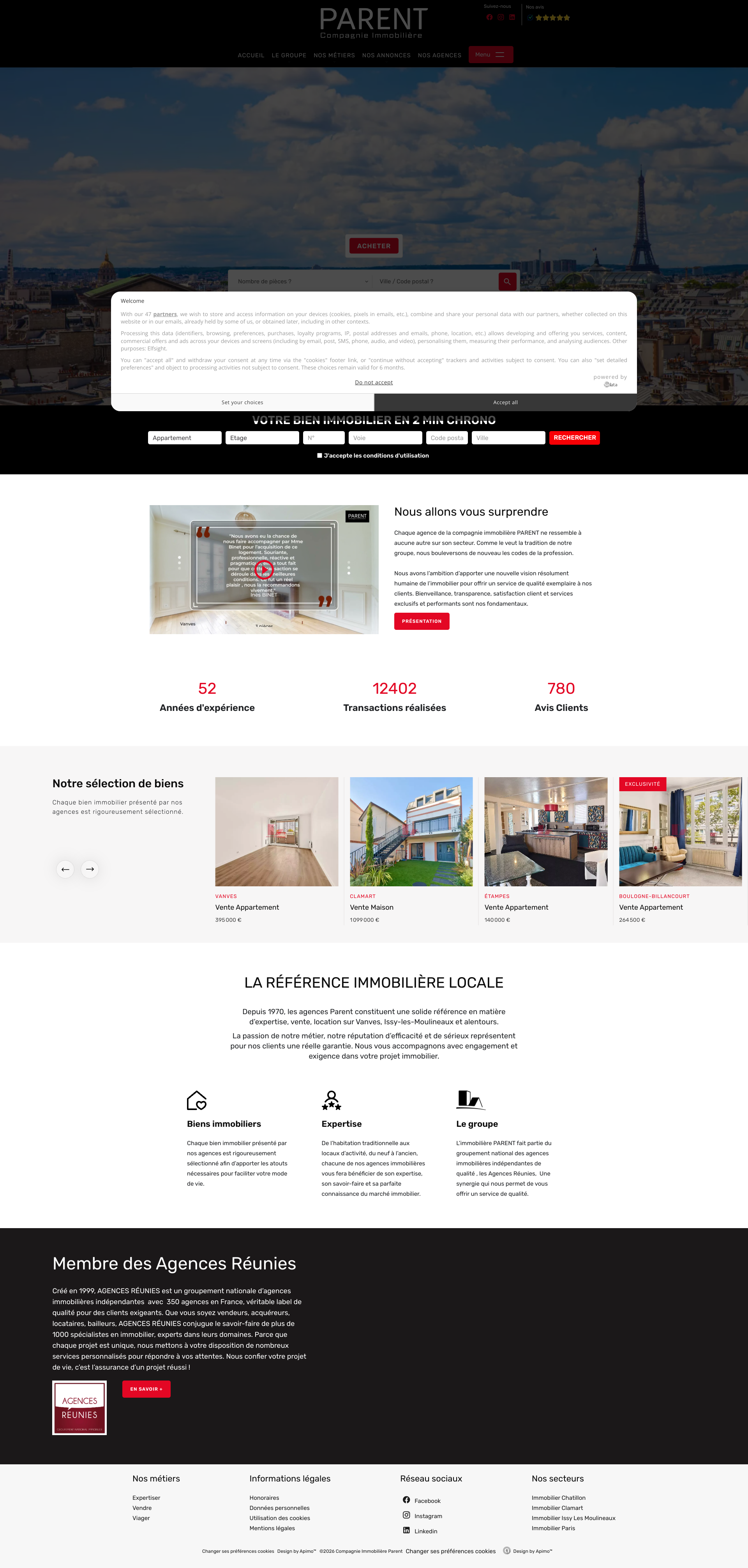 Aperçu du site