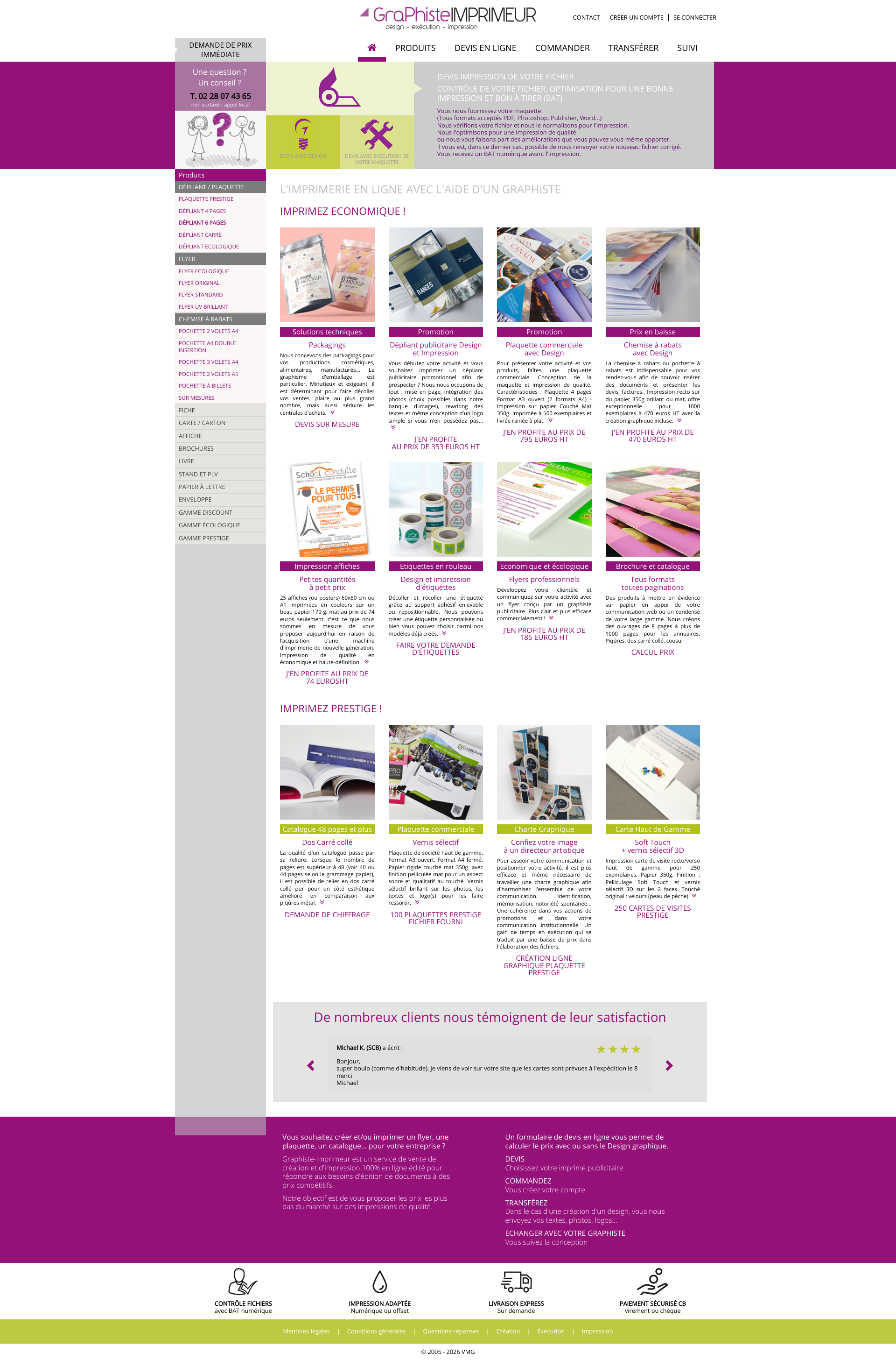 Aperçu du site