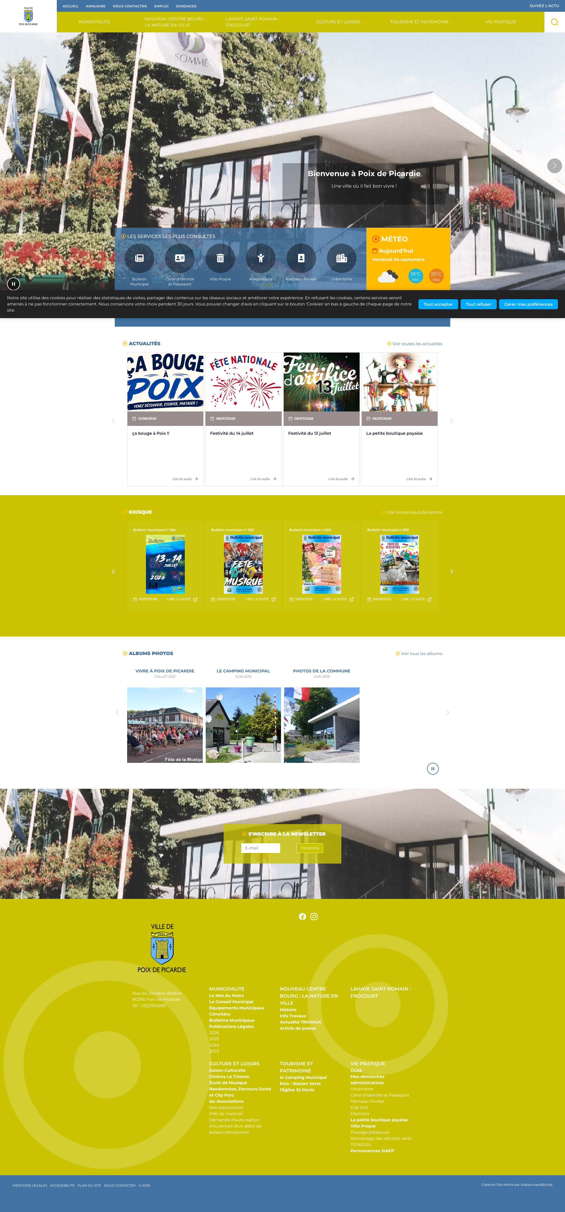 Aperçu du site