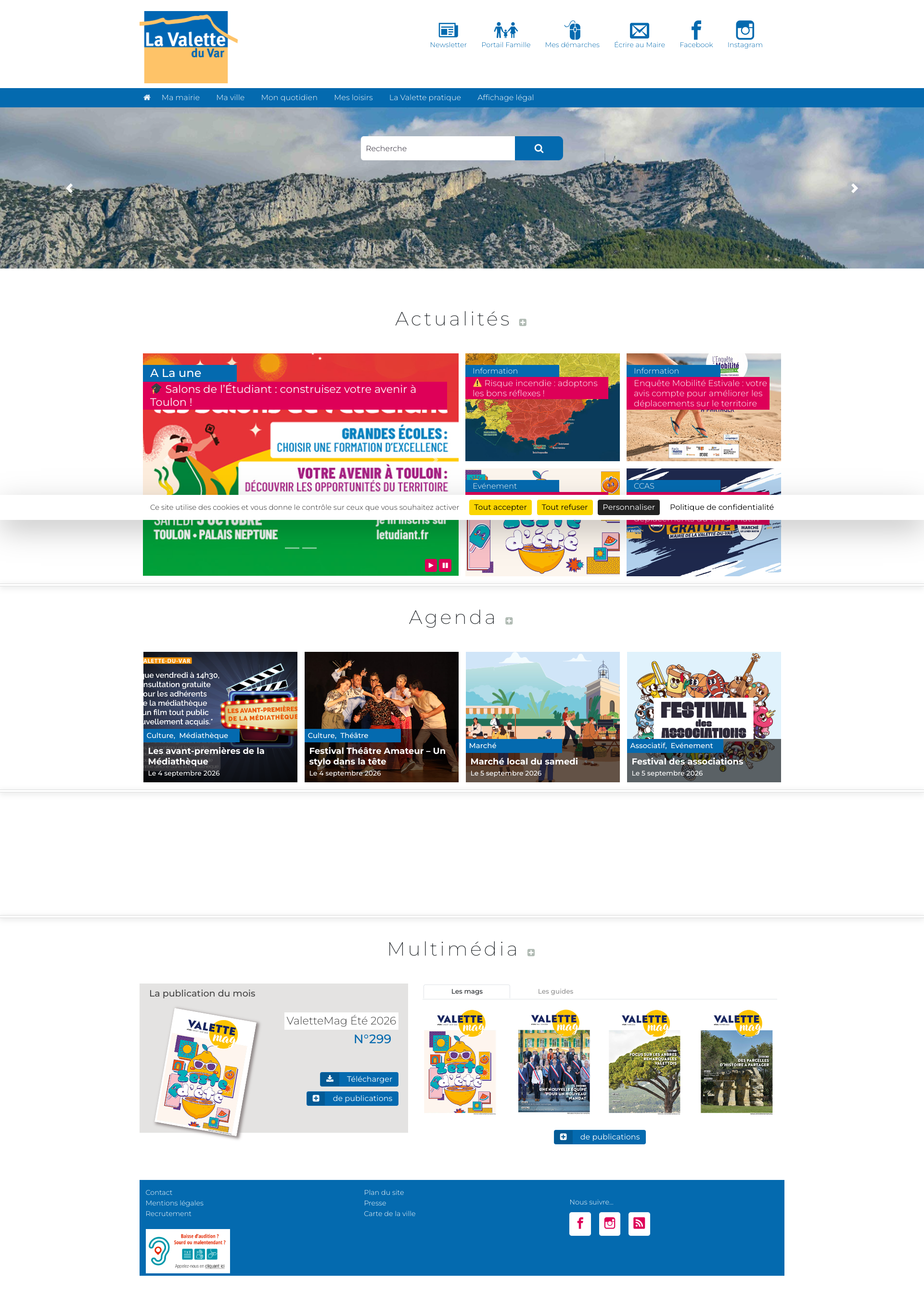 Aperçu du site