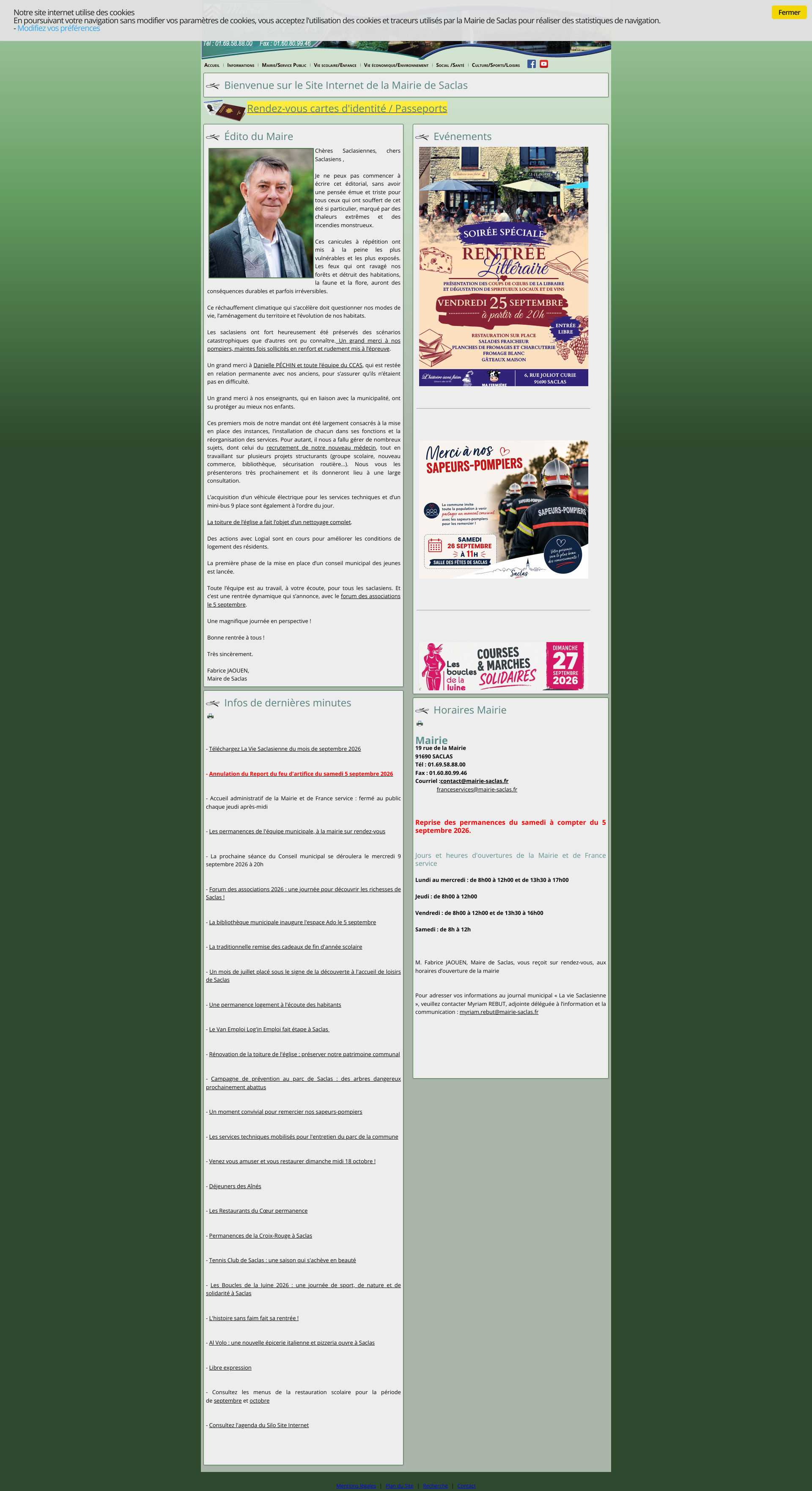 Aperçu du site