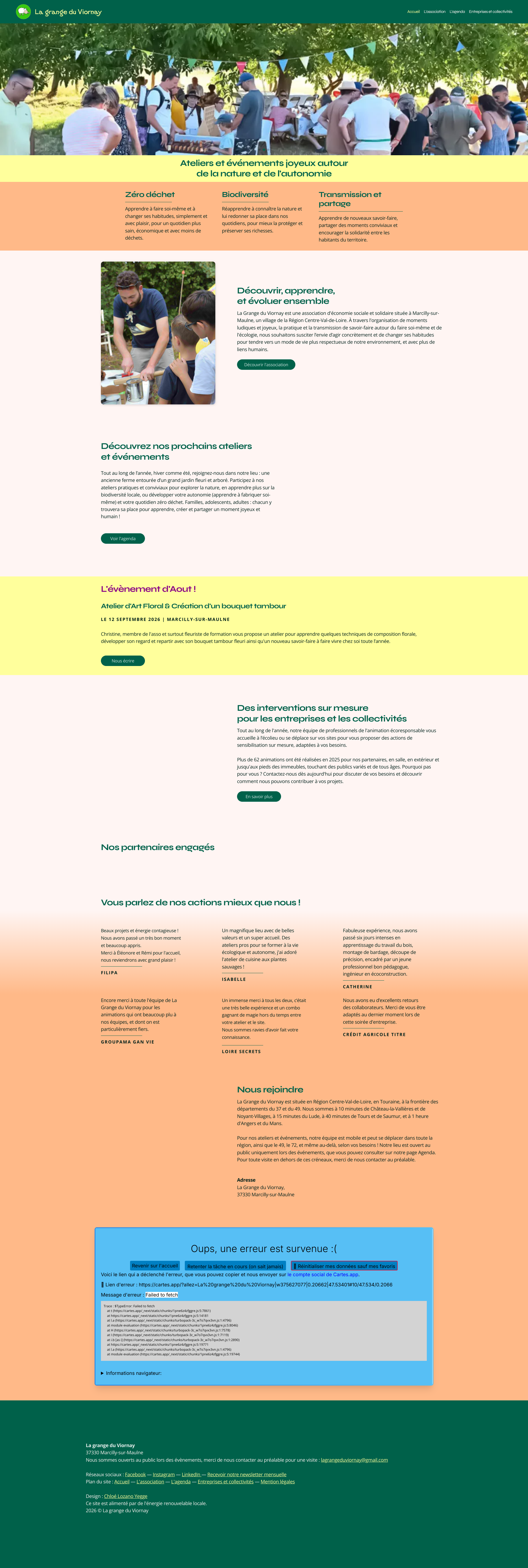 Aperçu du site