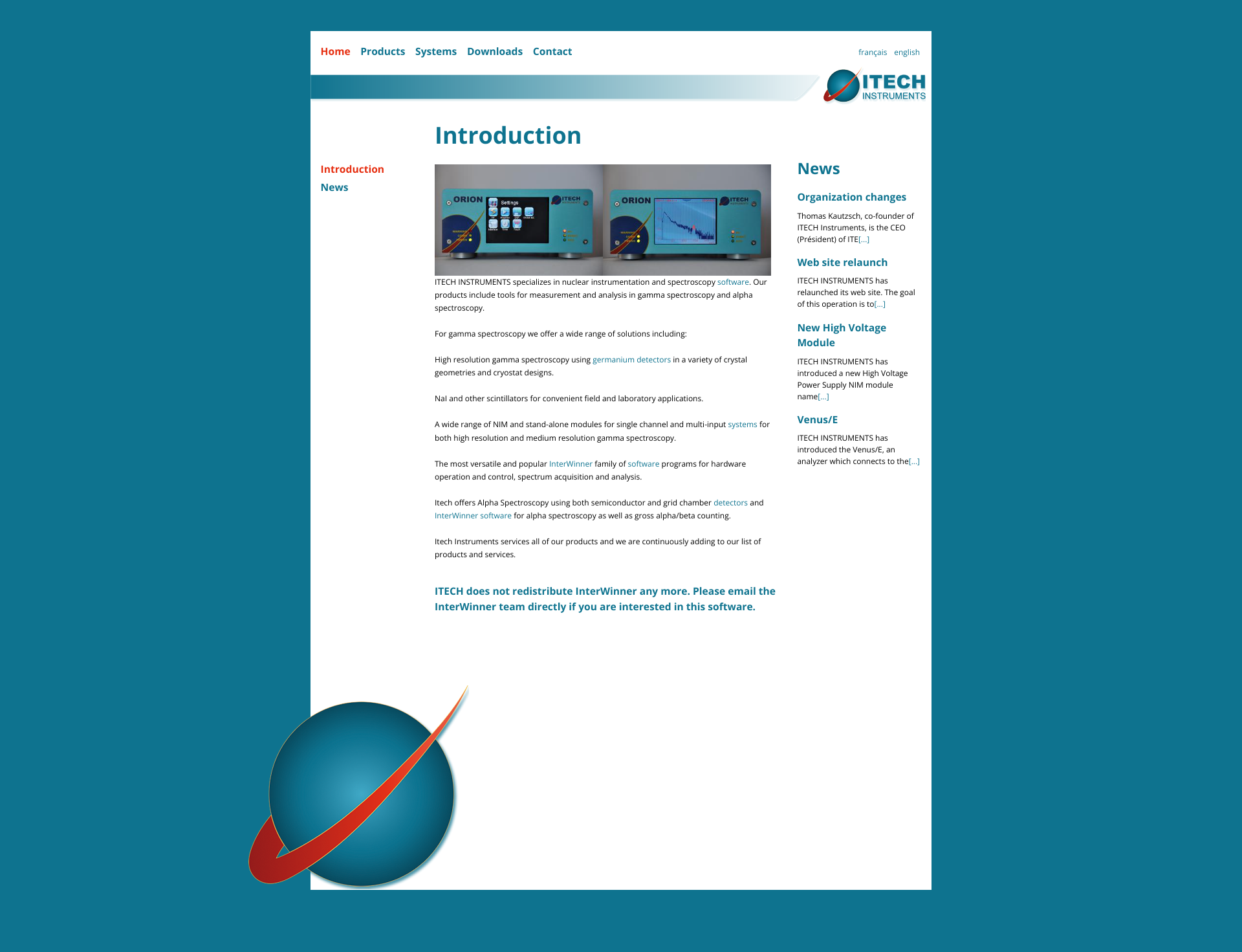 Aperçu du site