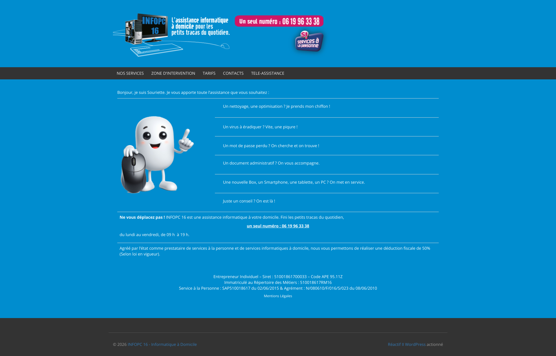 Aperçu du site