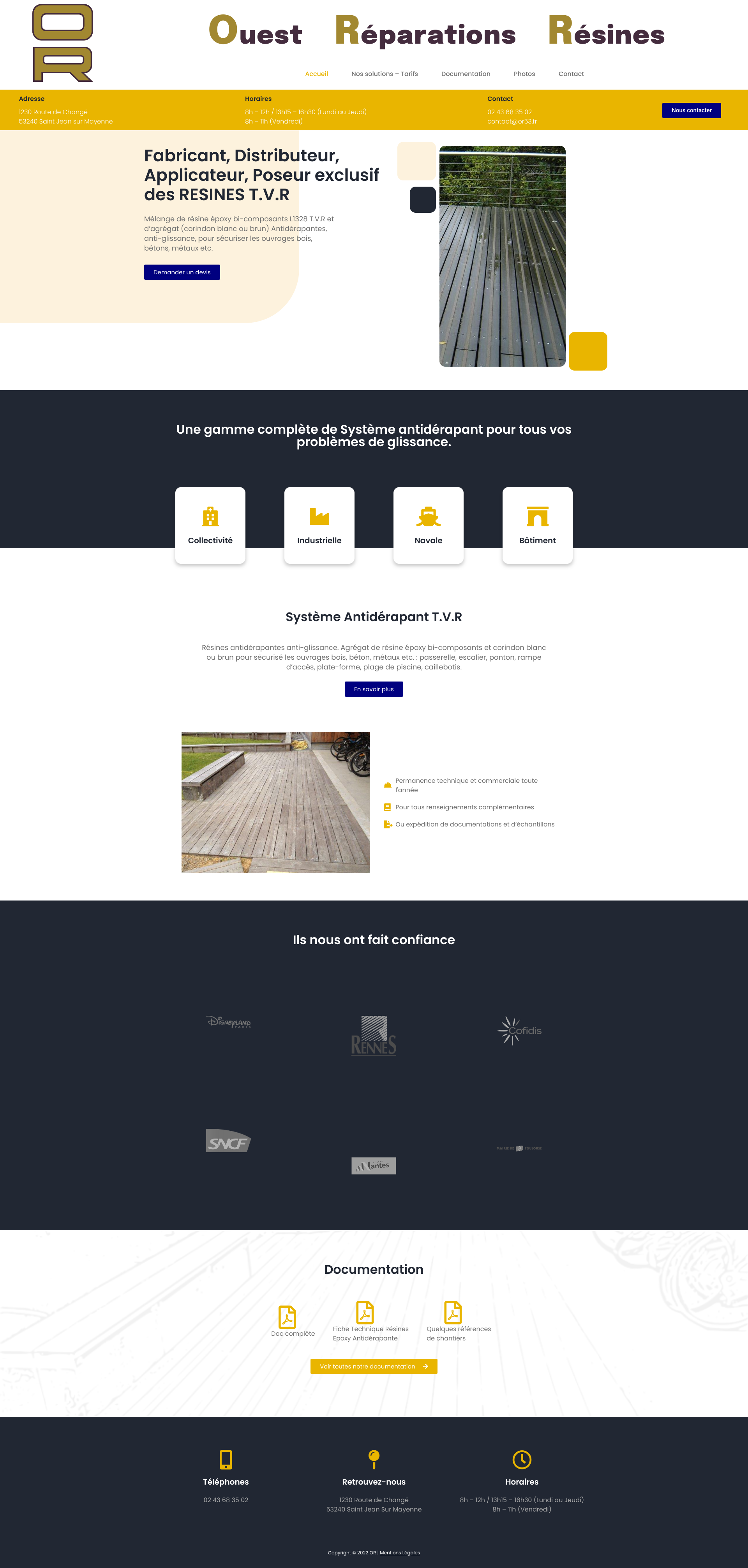 Aperçu du site