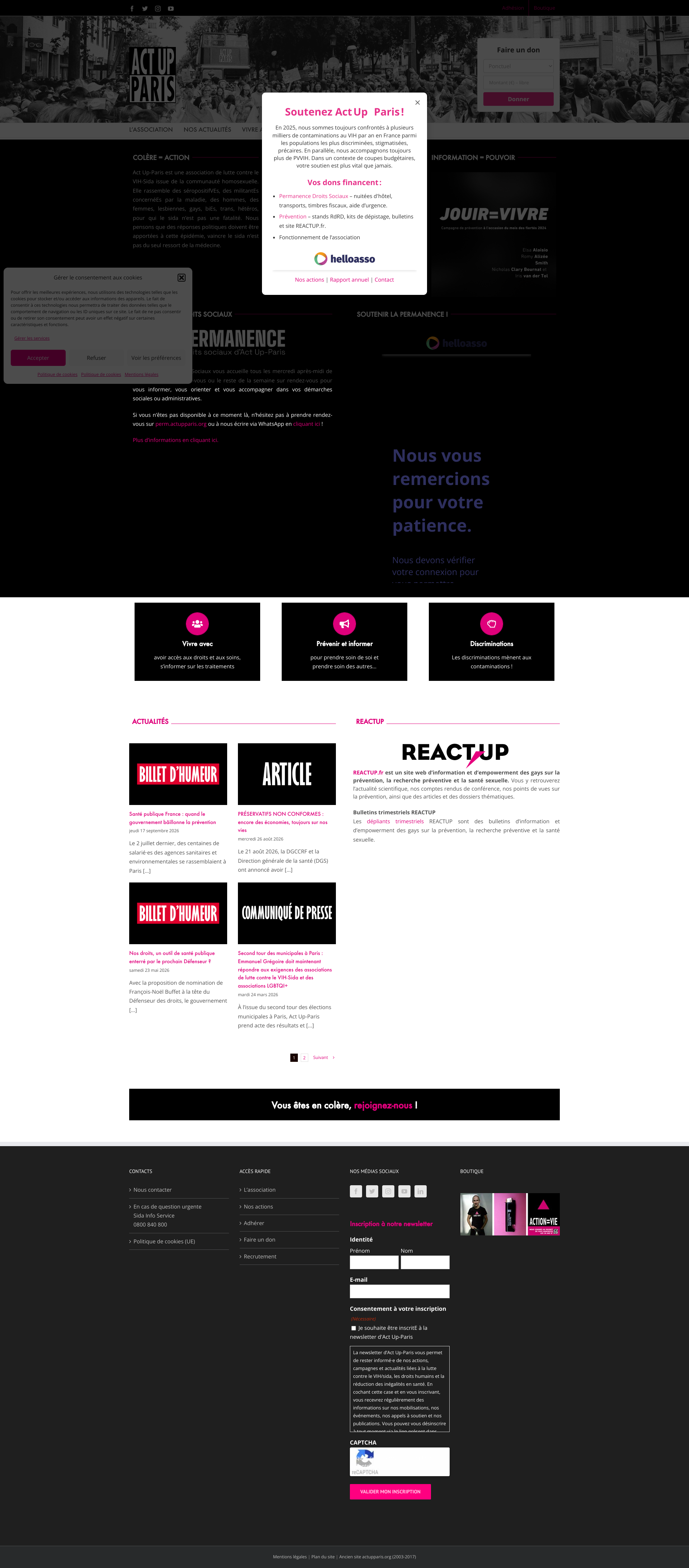 Aperçu du site