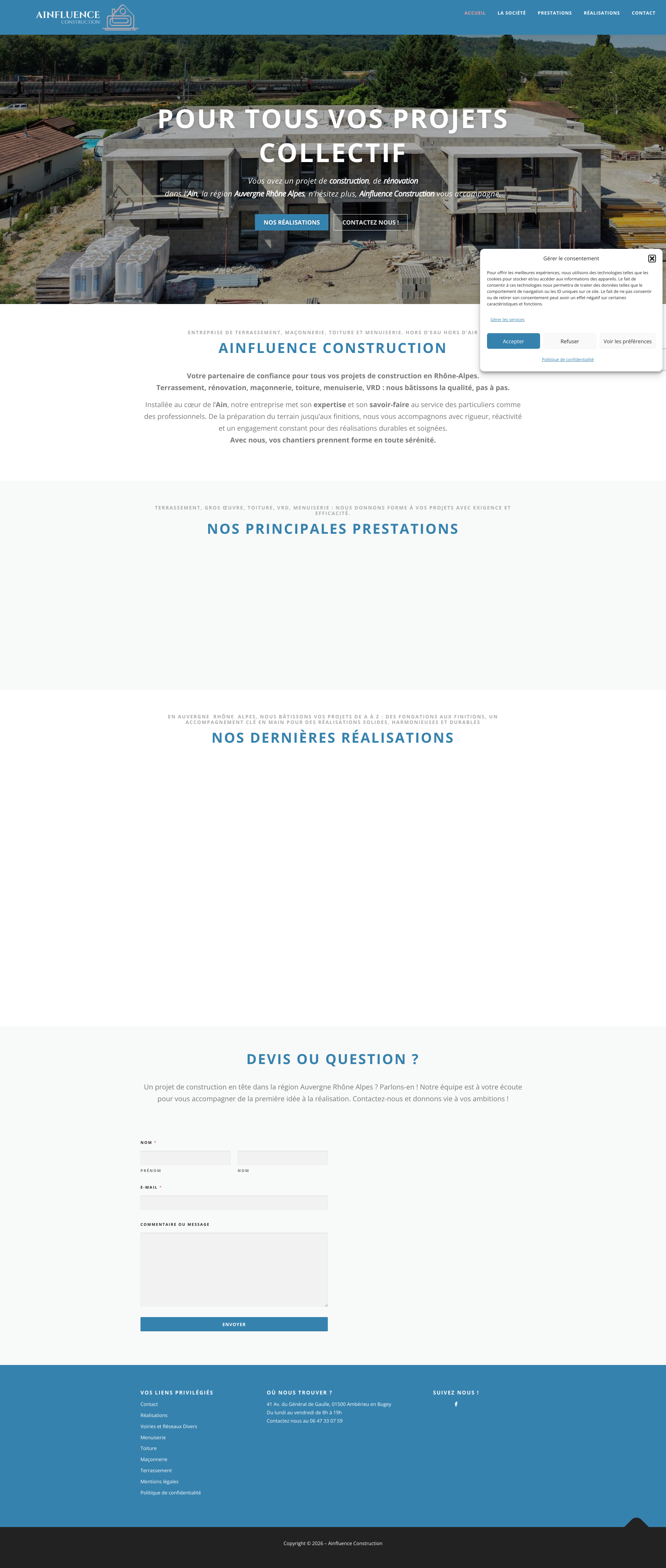 Aperçu du site