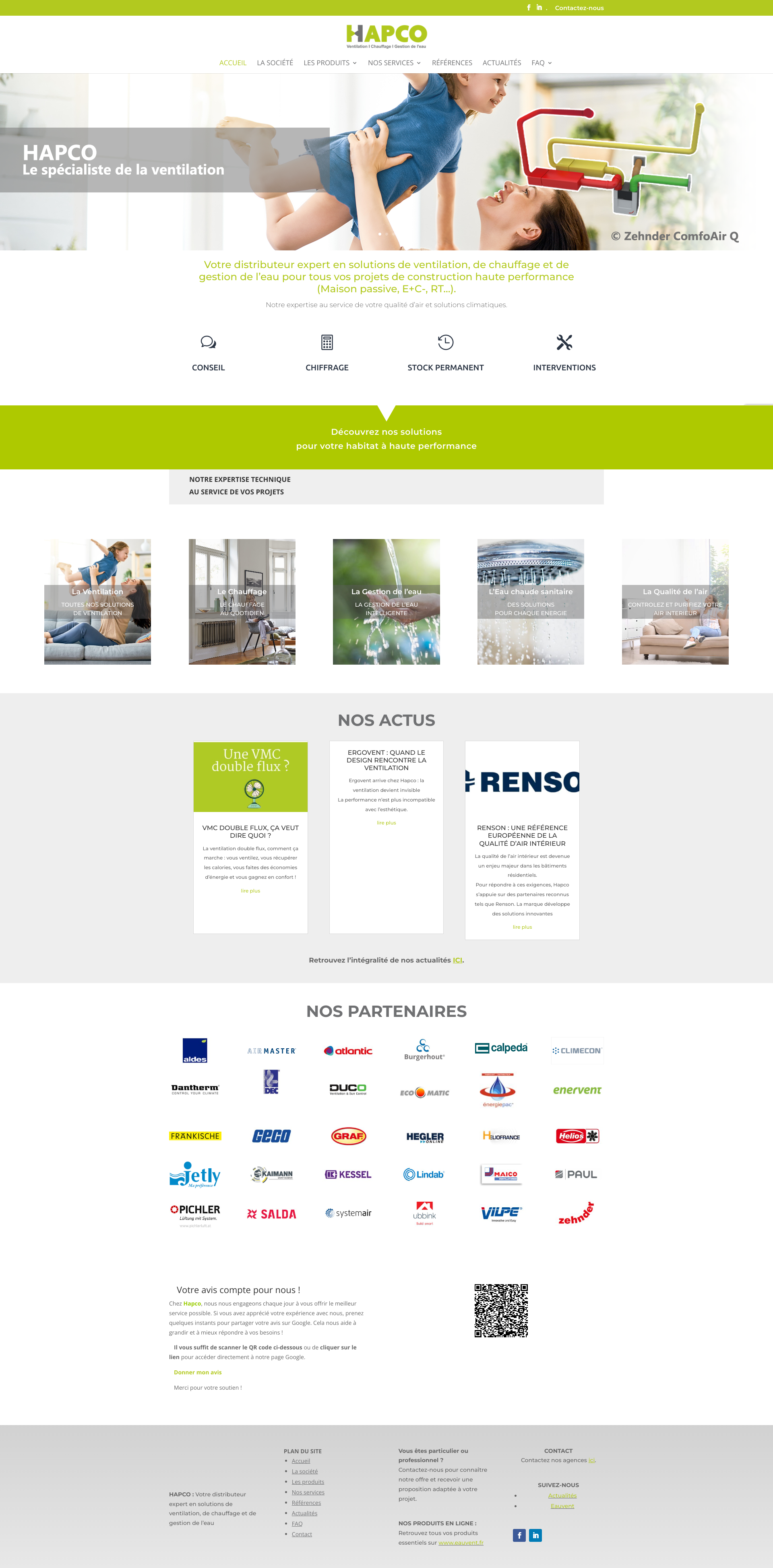 Aperçu du site