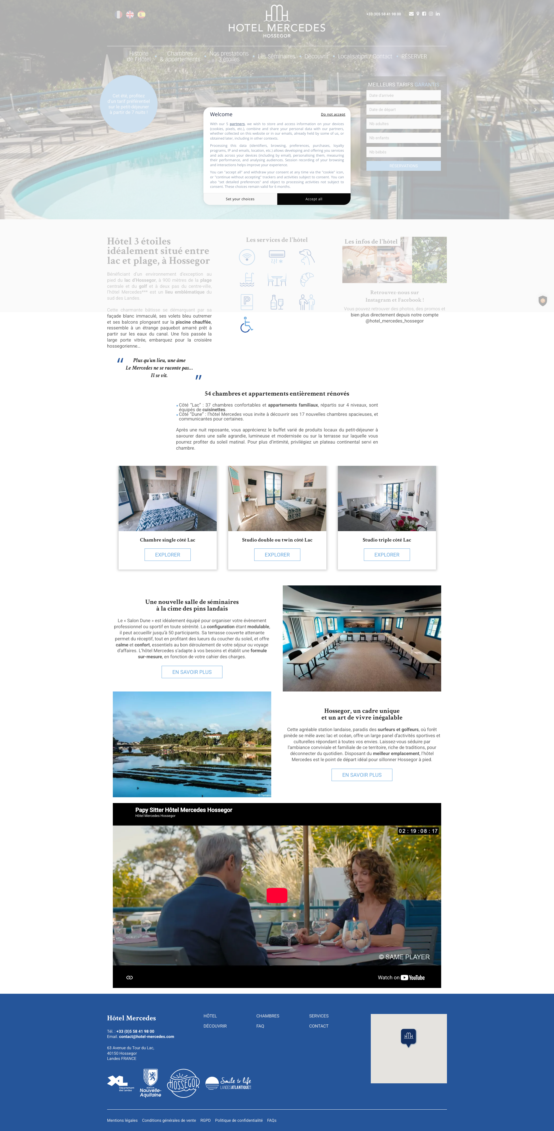 Aperçu du site