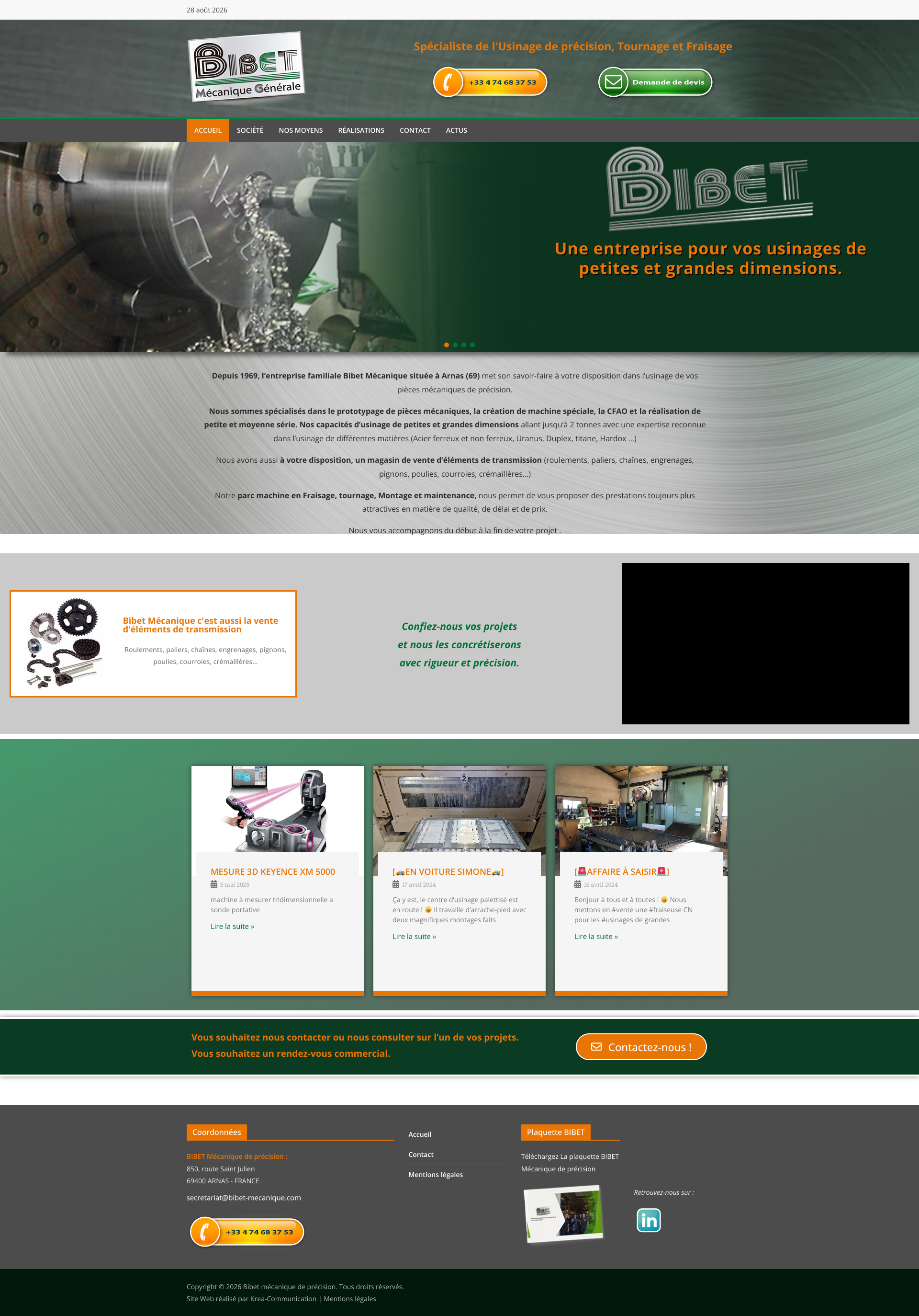 Aperçu du site