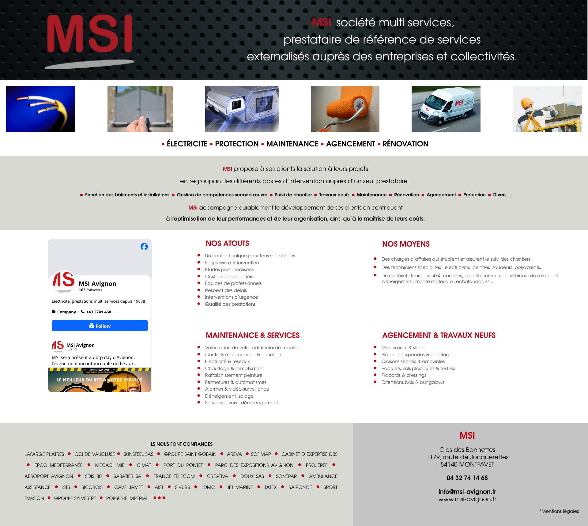 Aperçu du site