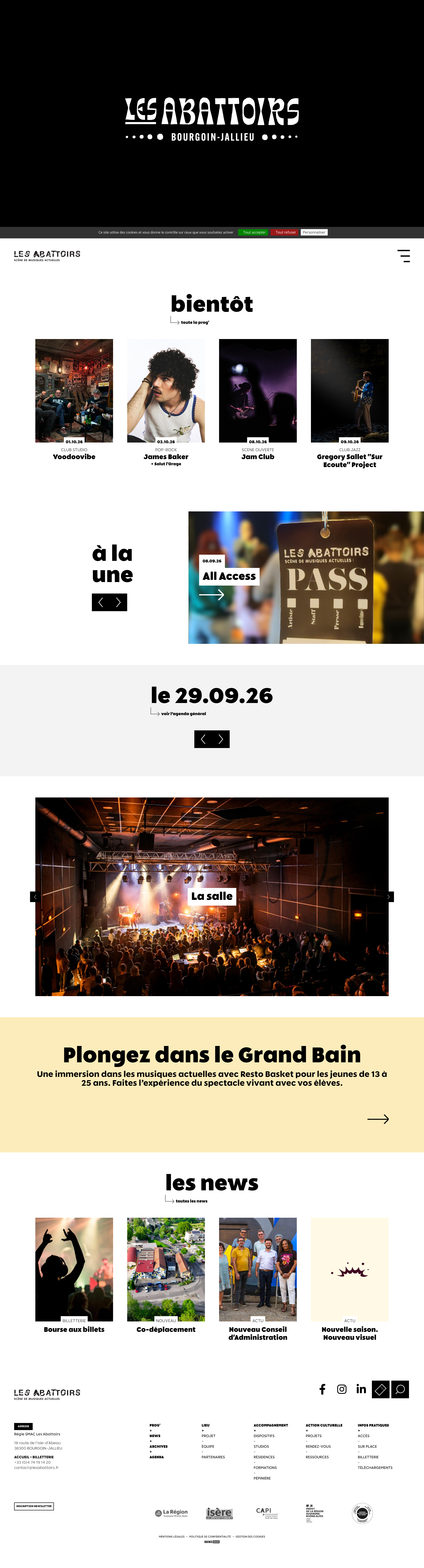 Aperçu du site