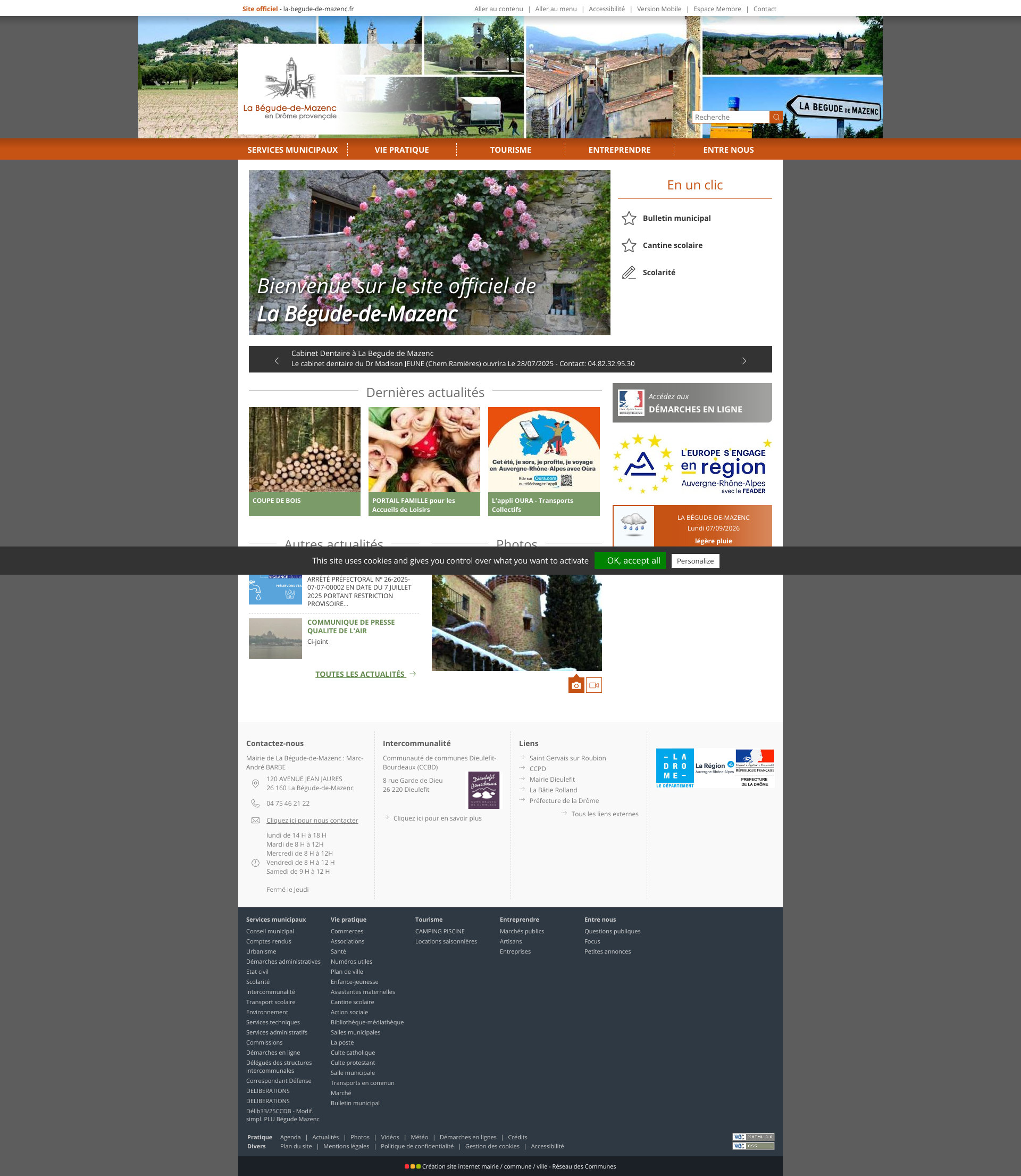Aperçu du site