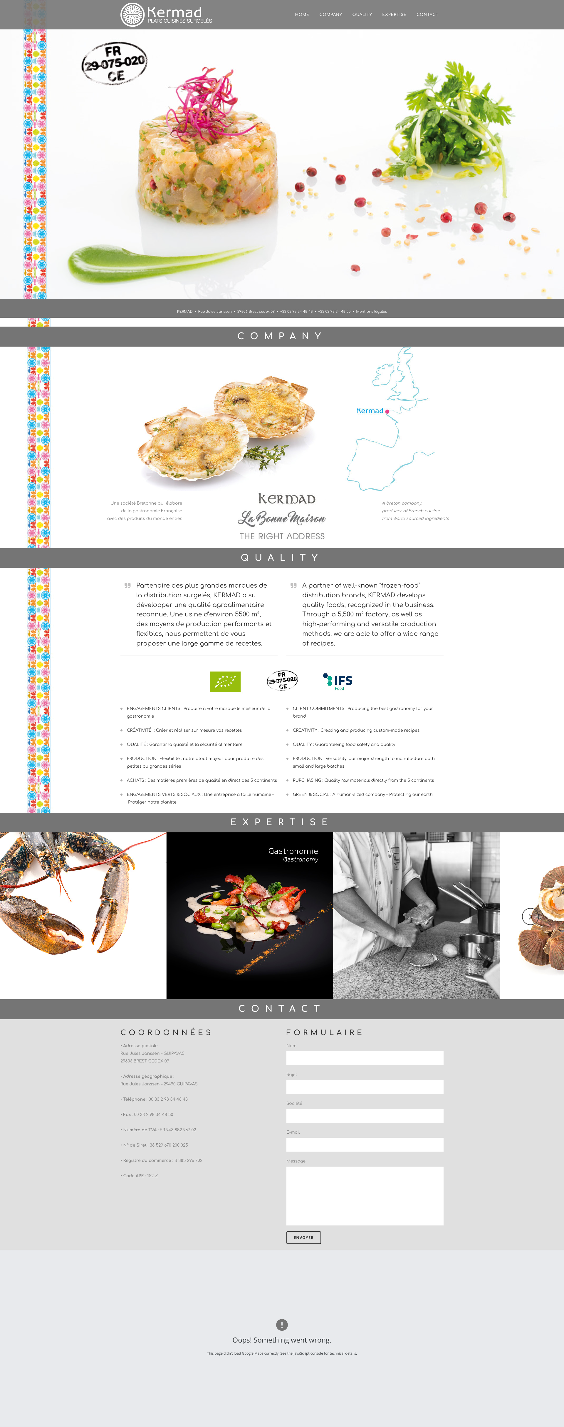Aperçu du site