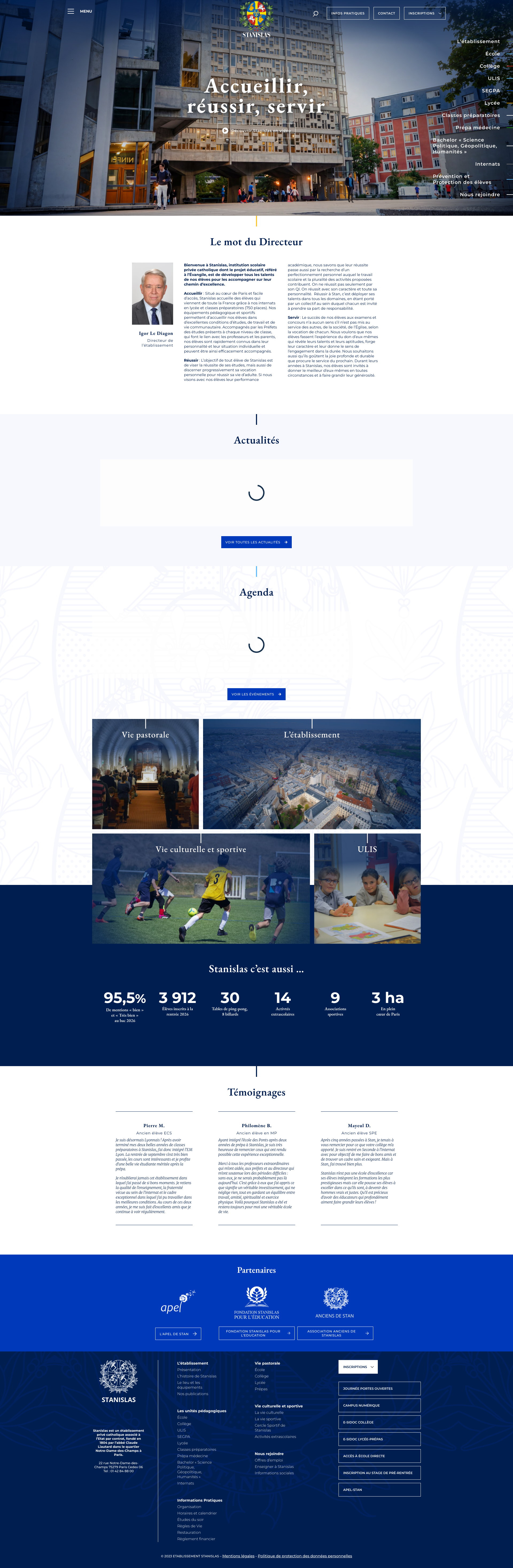 Aperçu du site
