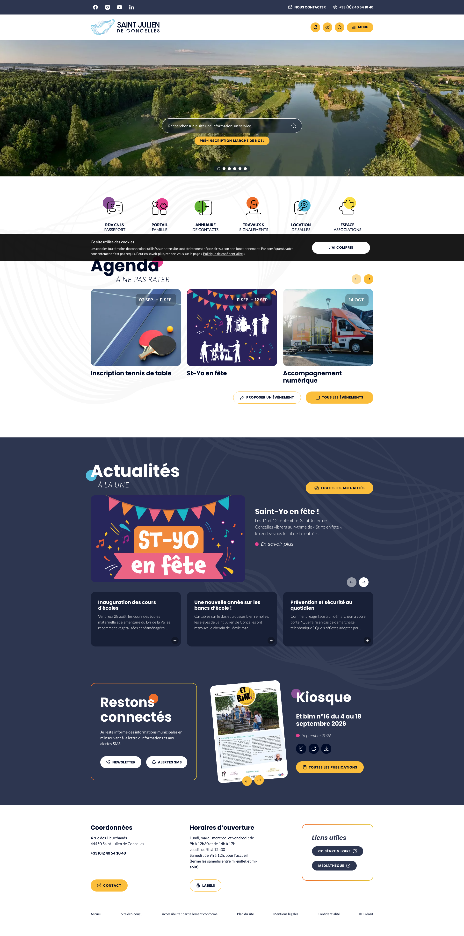 Aperçu du site