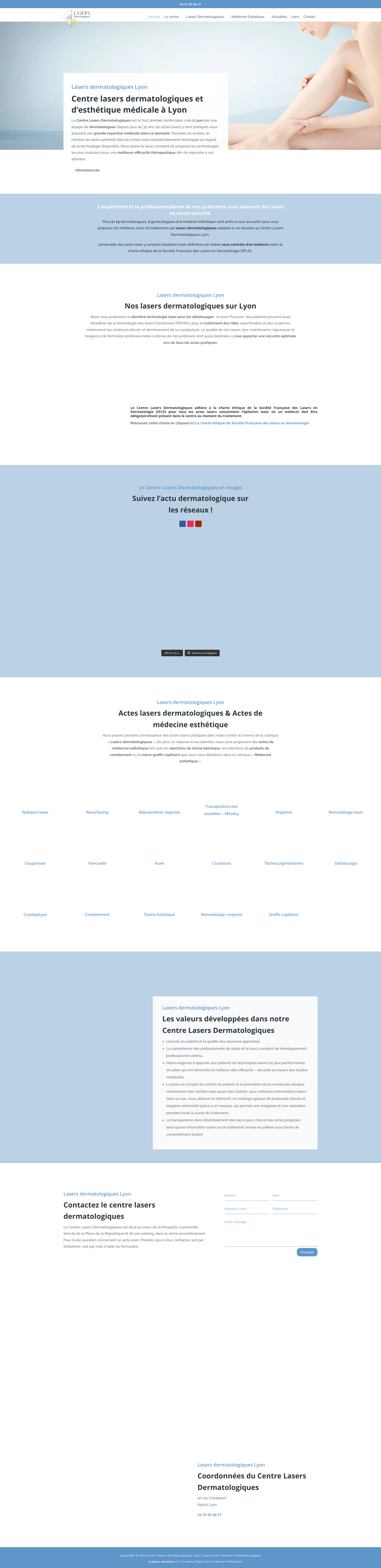Aperçu du site