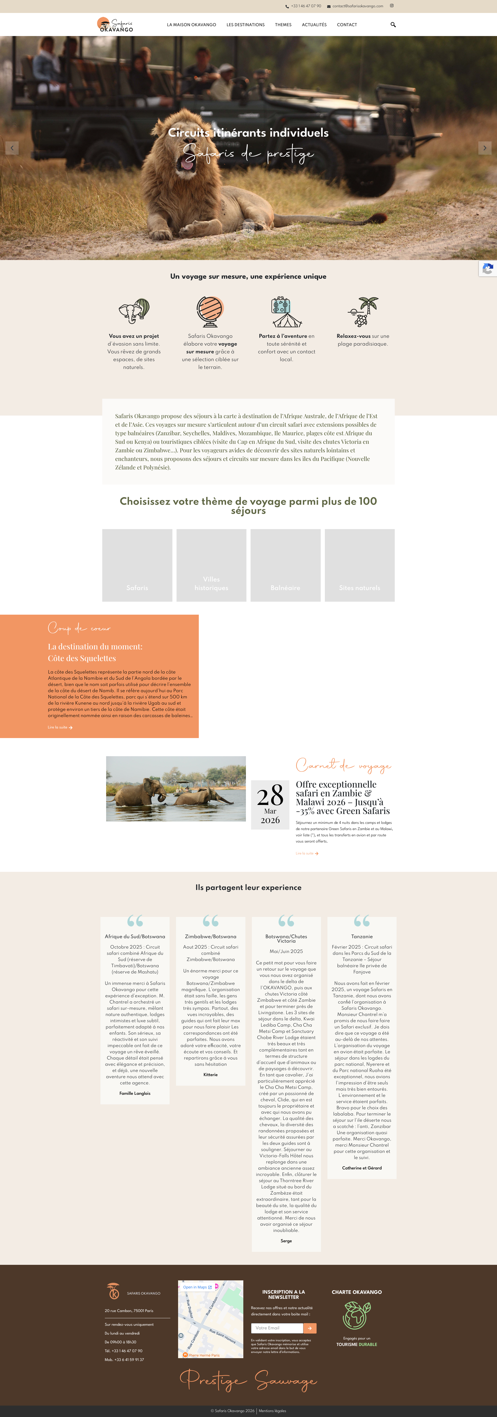 Aperçu du site