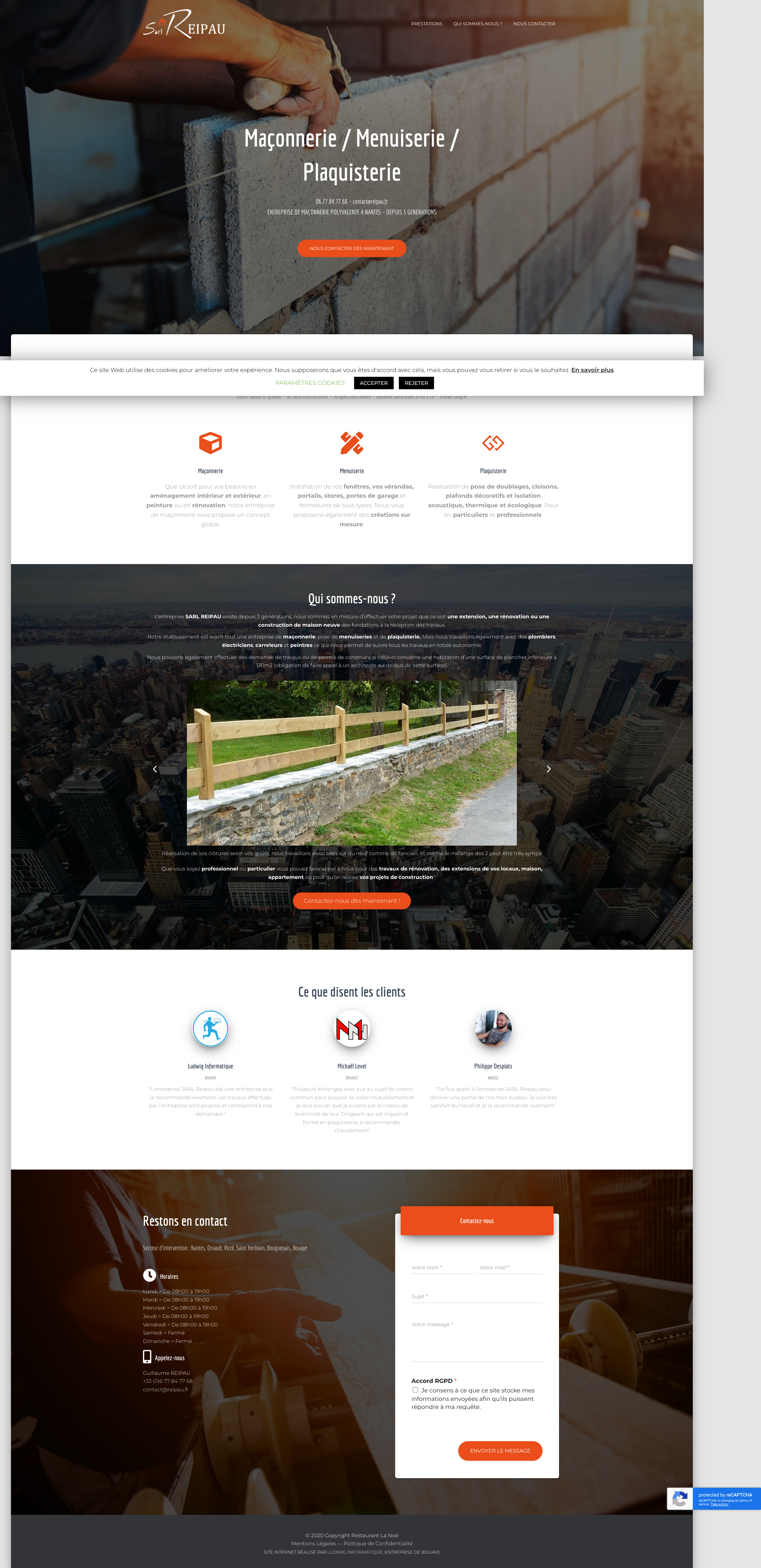 Aperçu du site