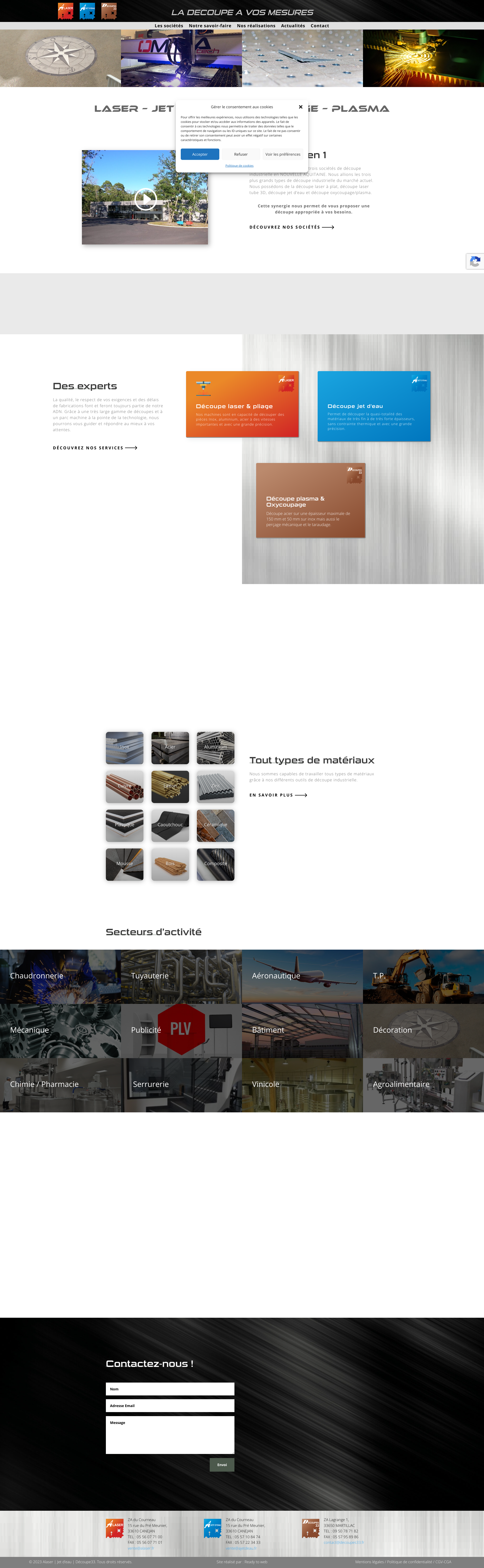 Aperçu du site