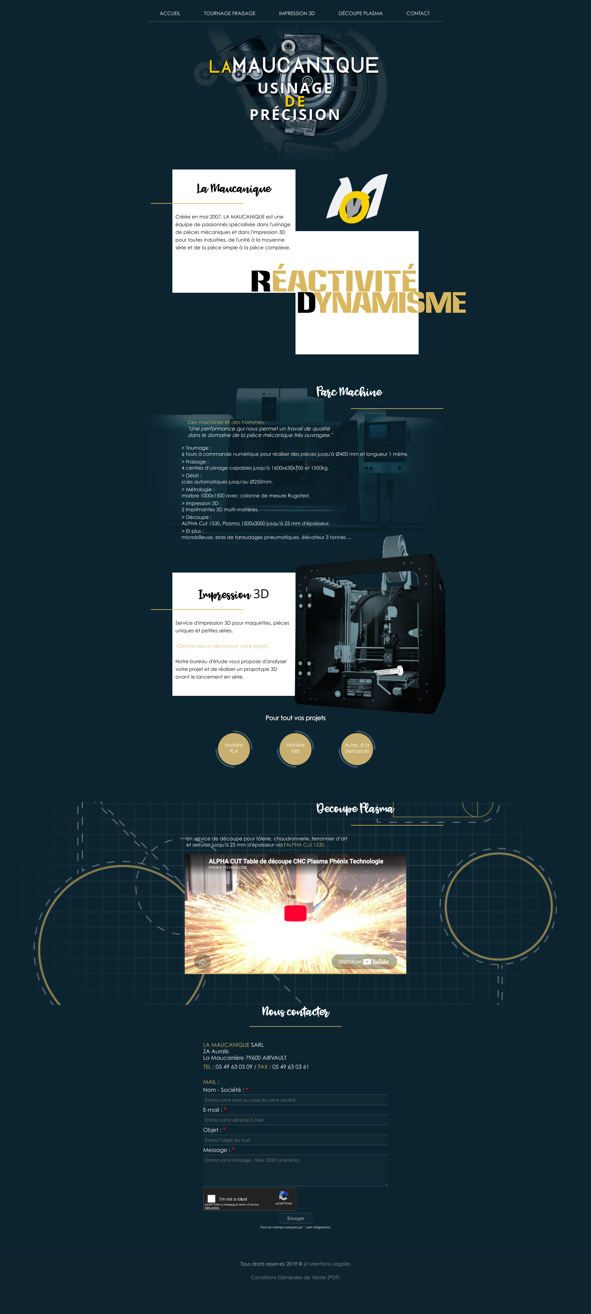 Aperçu du site