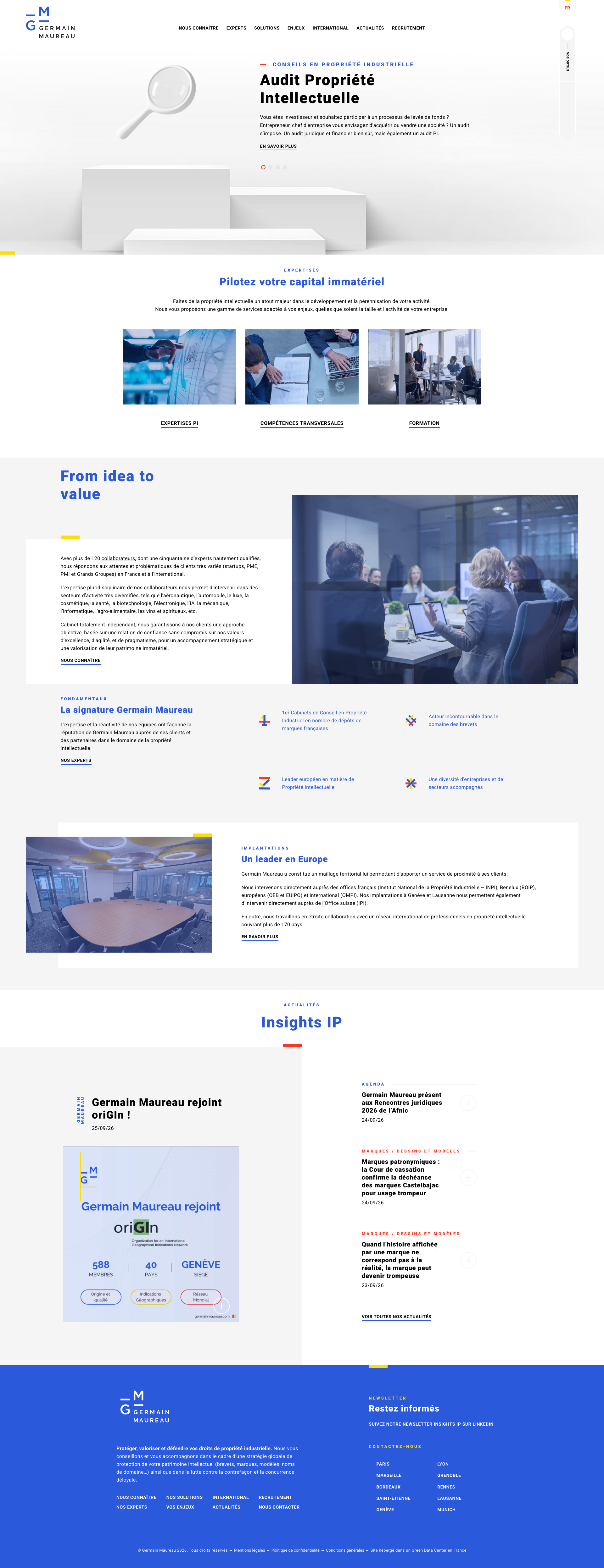 Aperçu du site