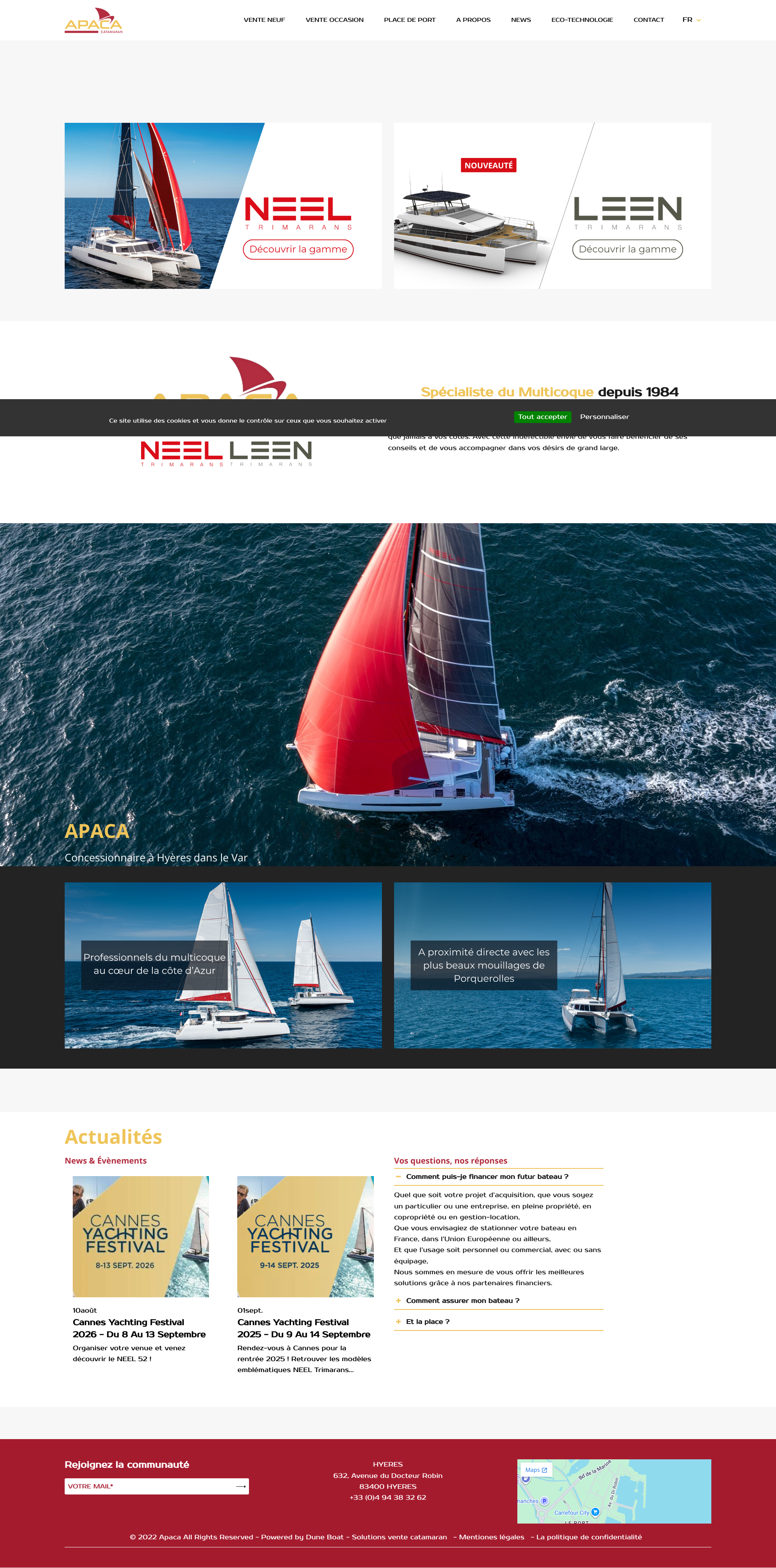 Aperçu du site