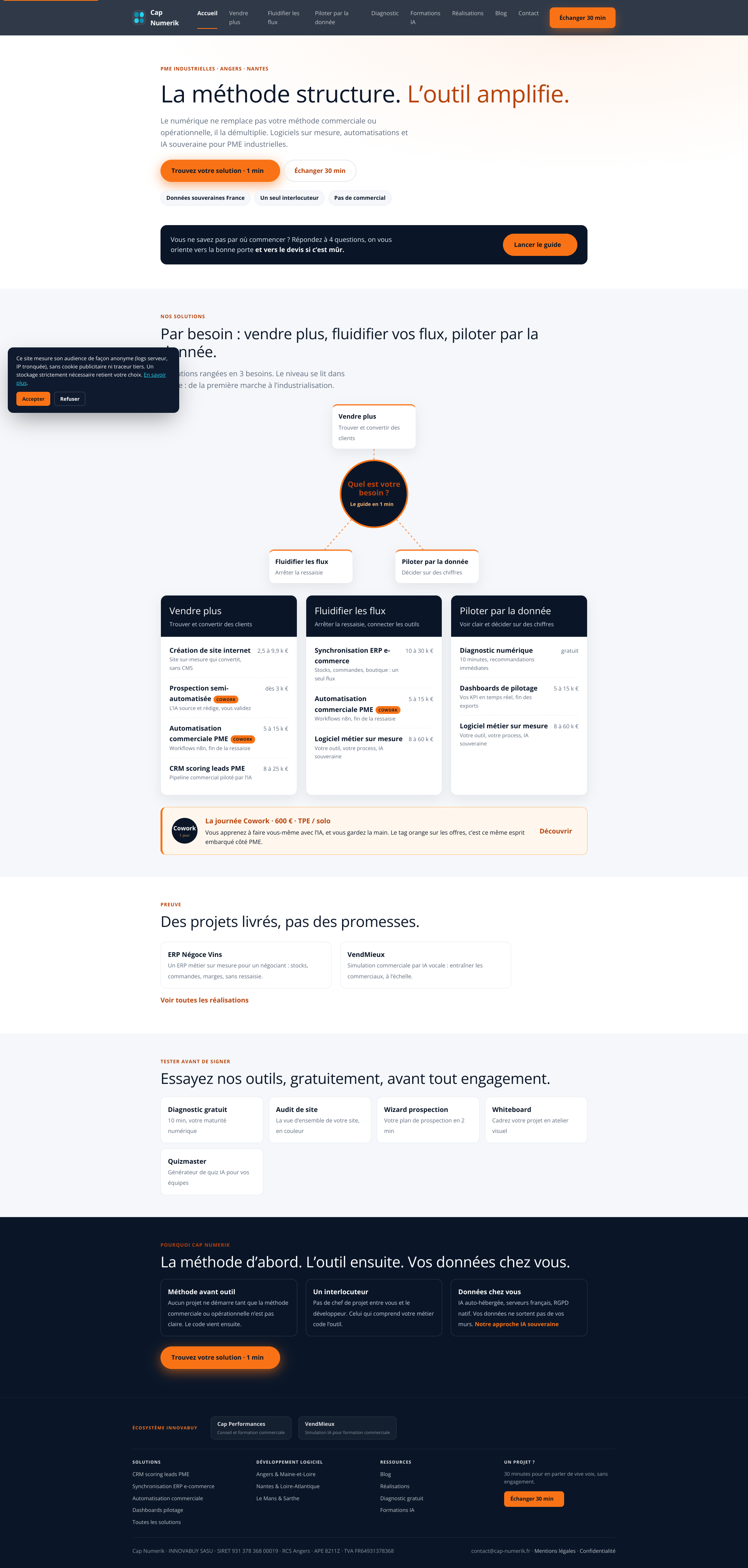 Aperçu du site