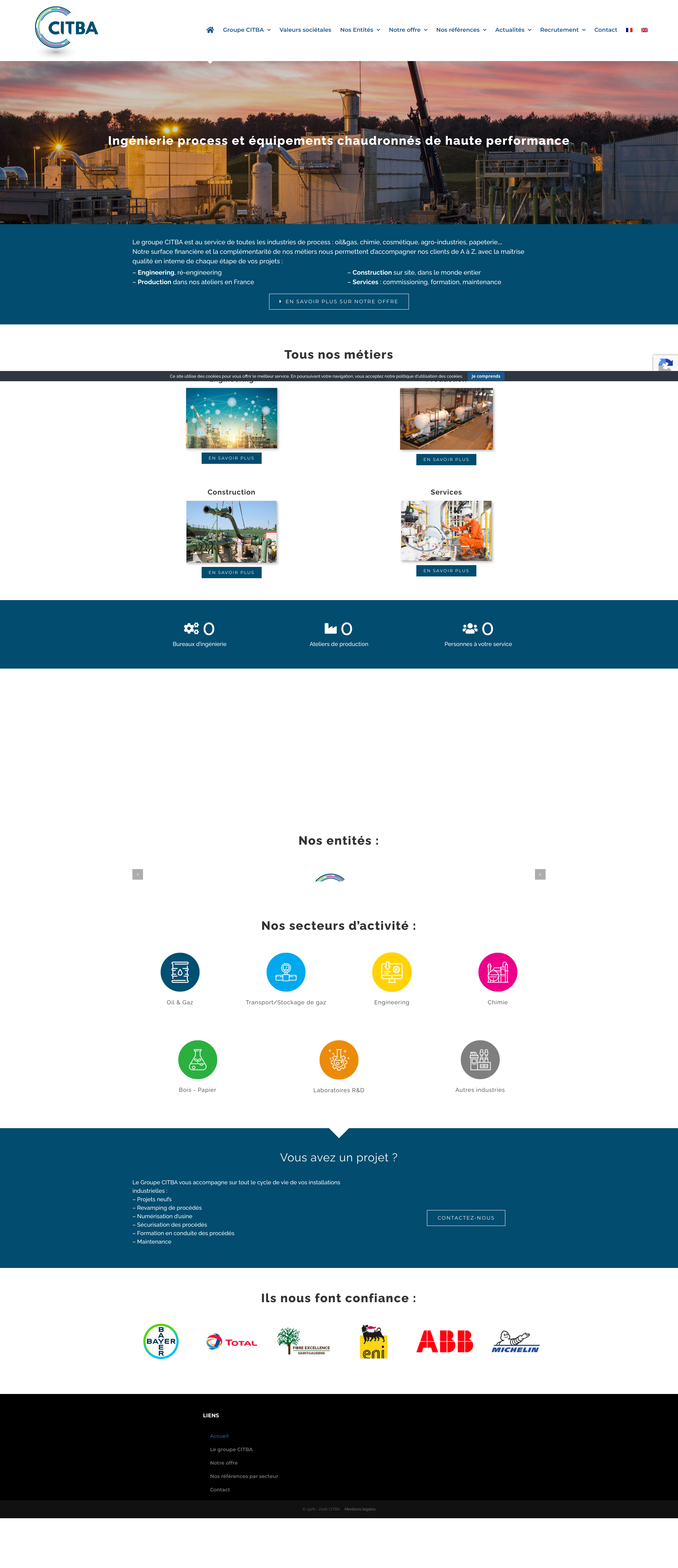 Aperçu du site