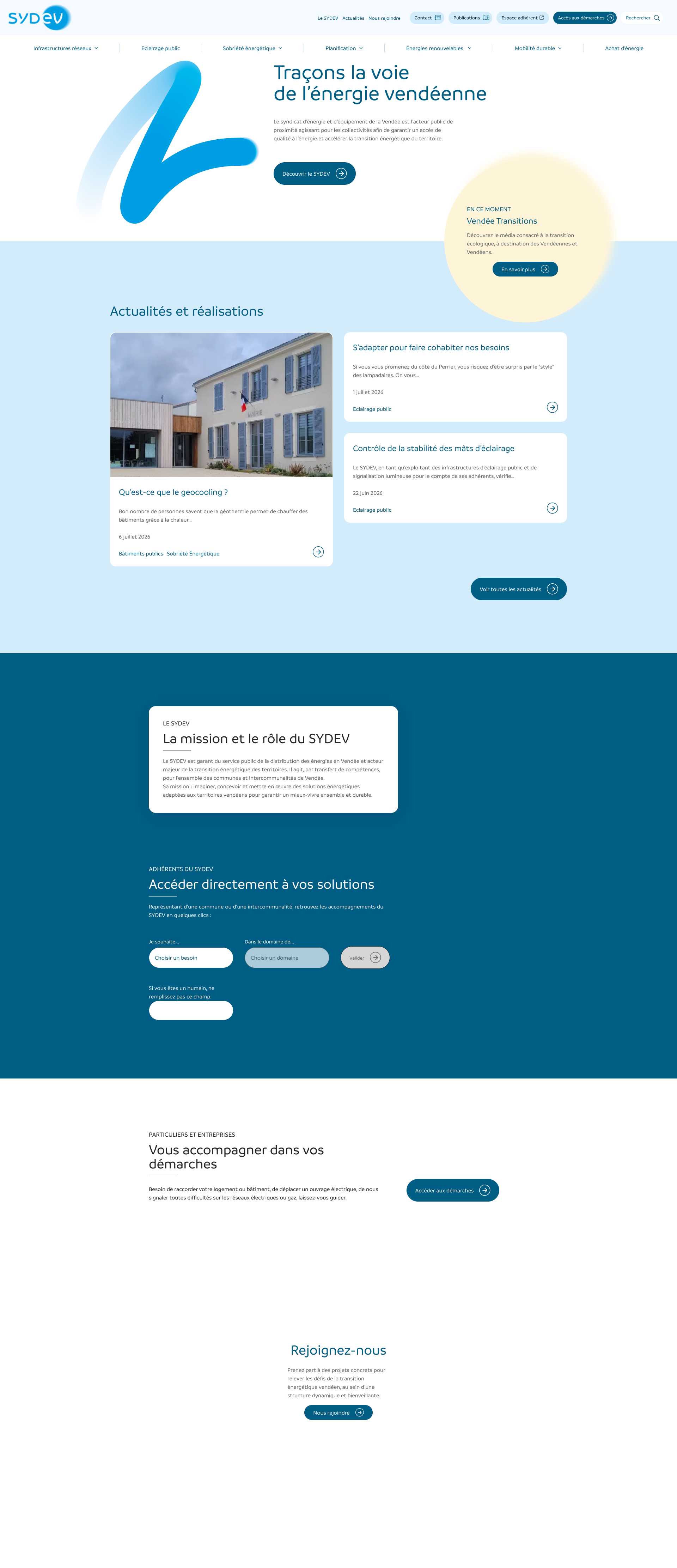 Aperçu du site