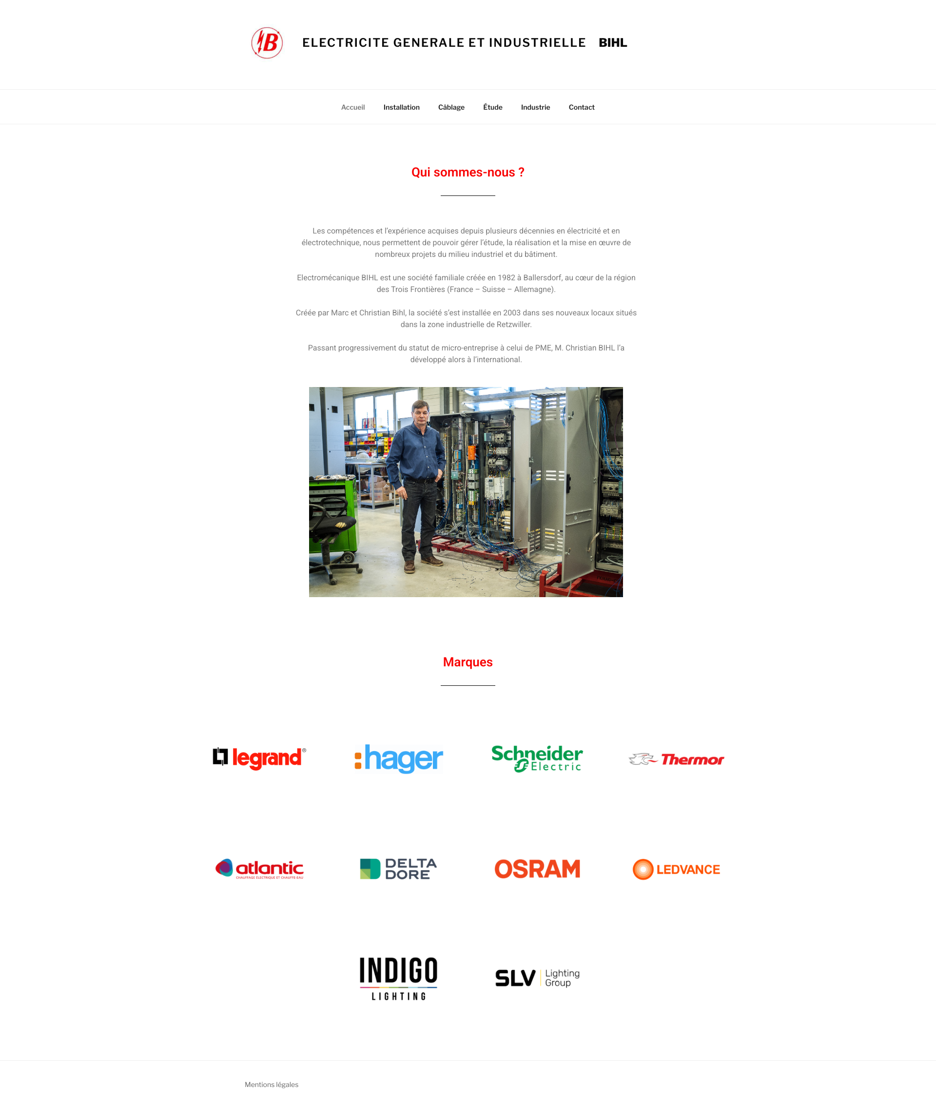 Aperçu du site
