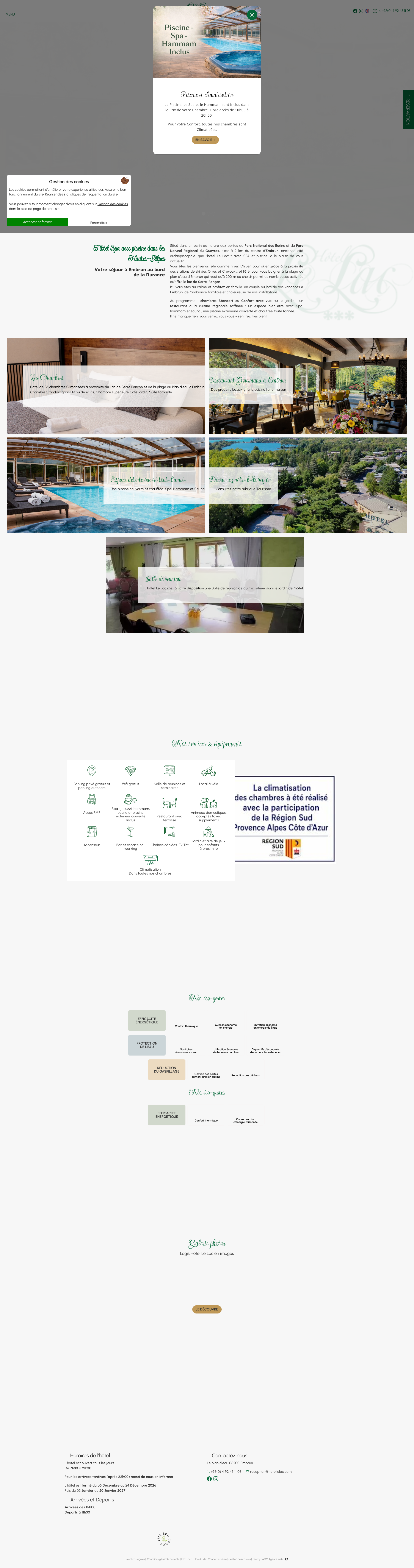 Aperçu du site