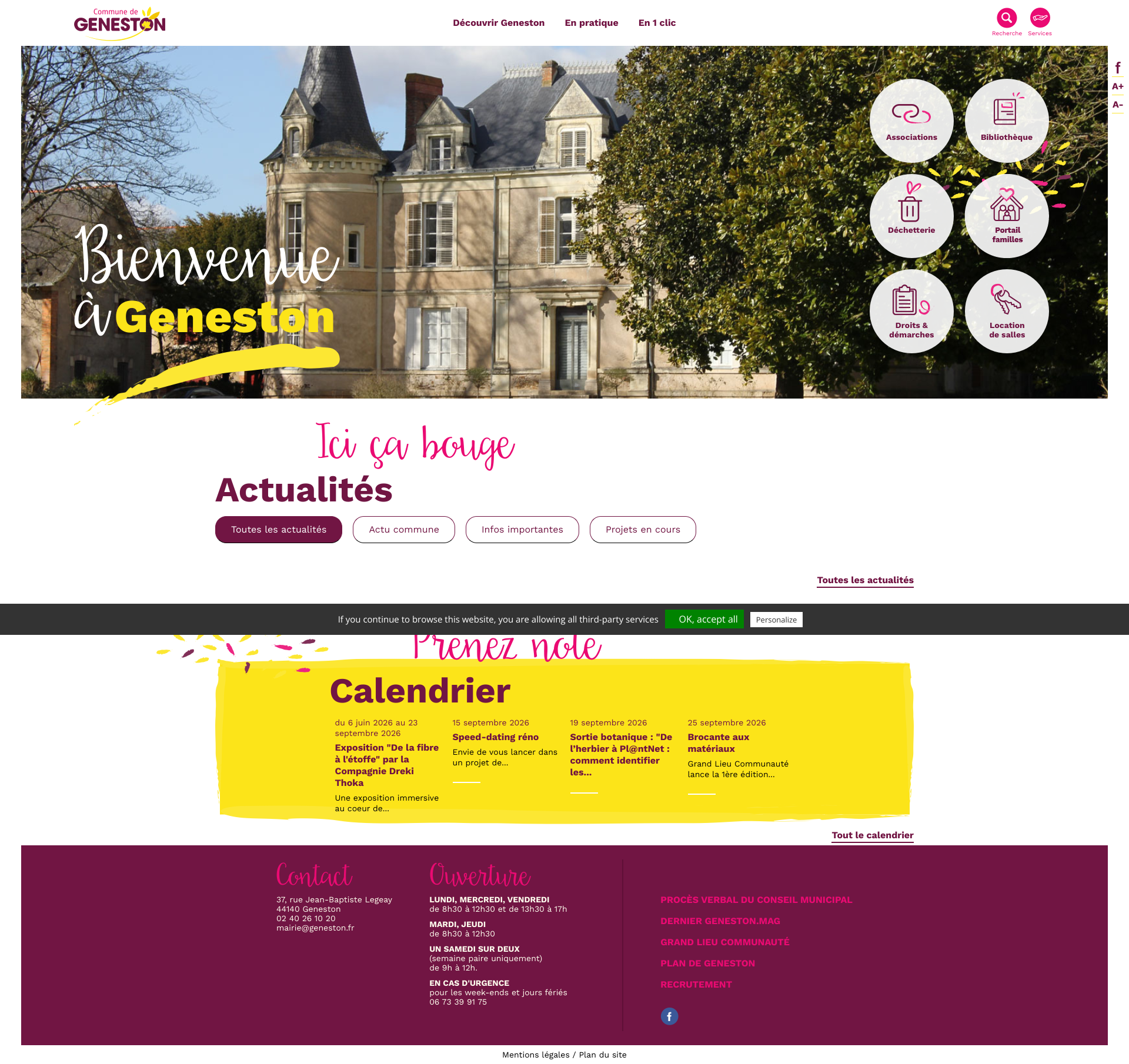 Aperçu du site
