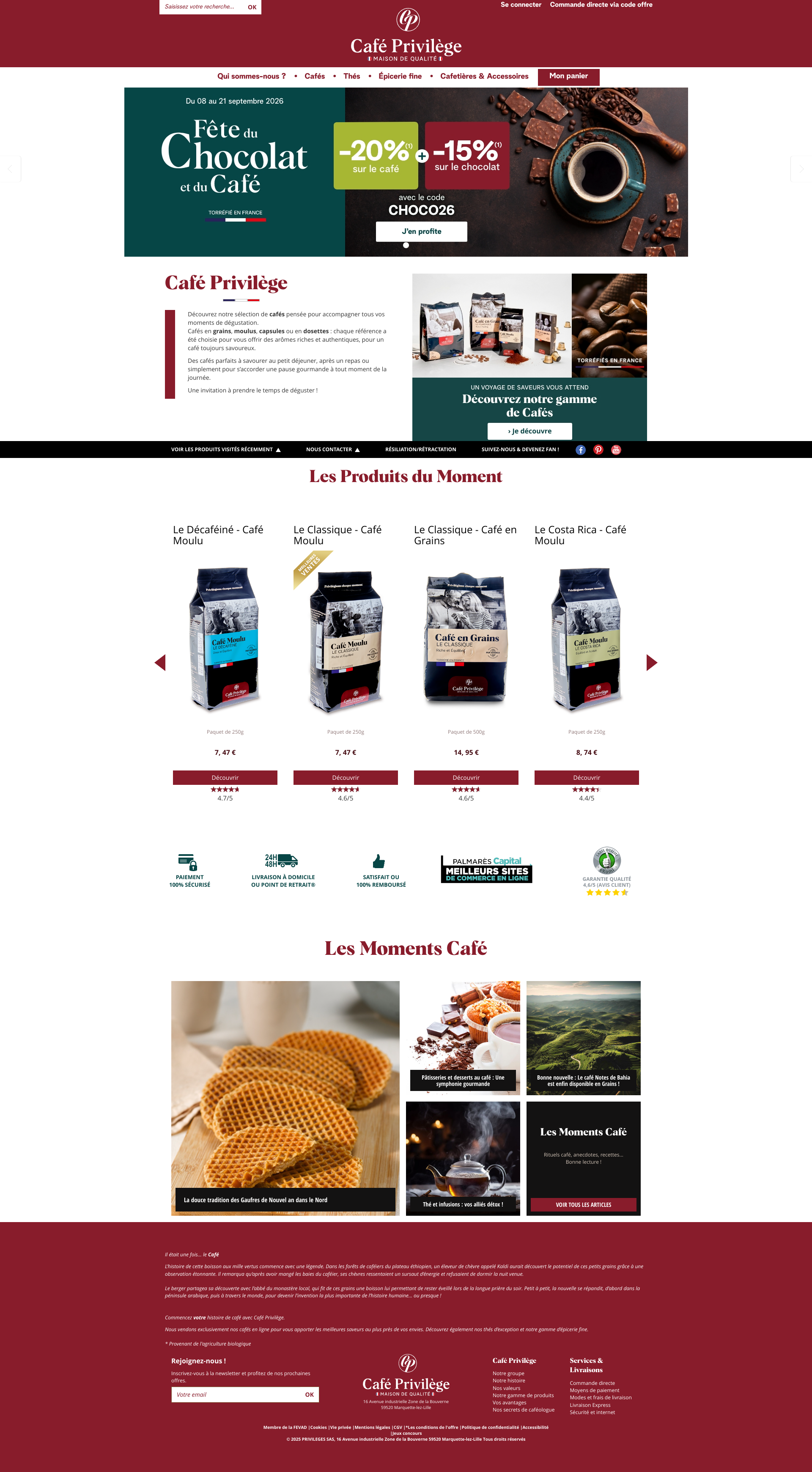 Aperçu du site