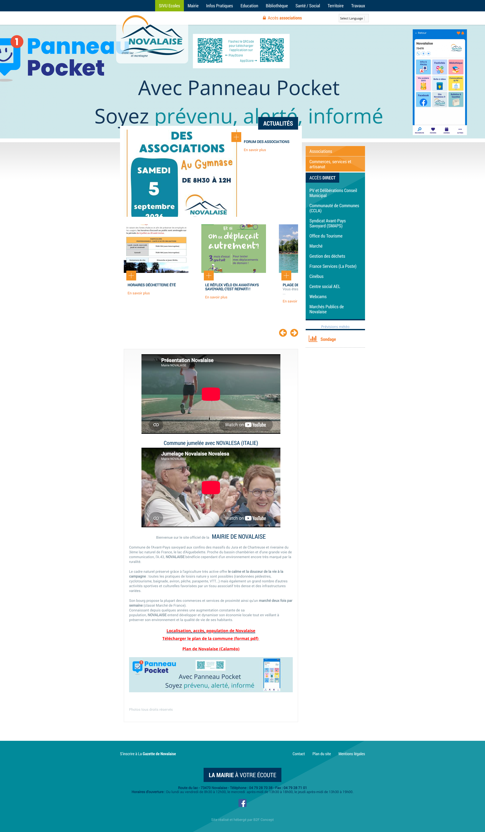 Aperçu du site