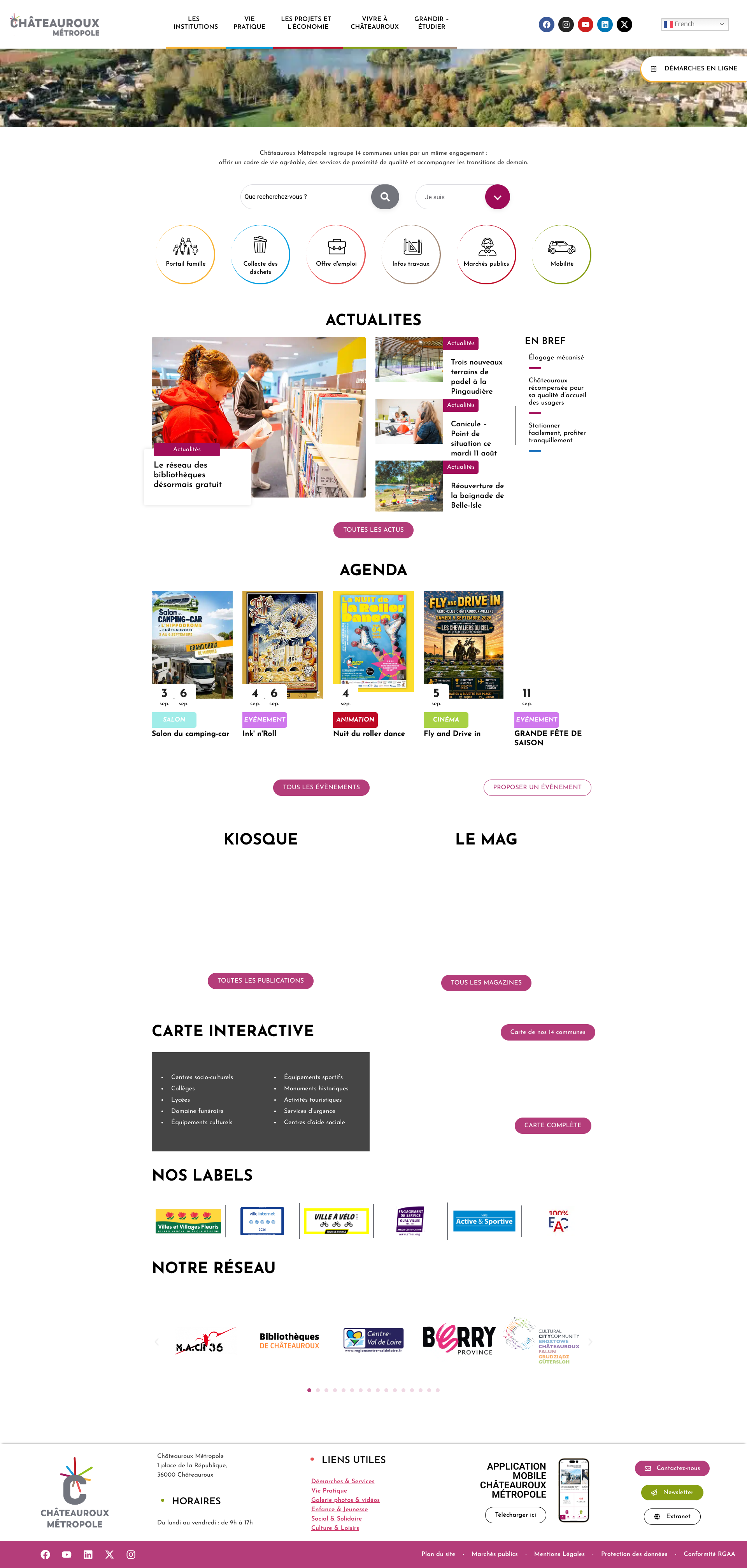 Aperçu du site
