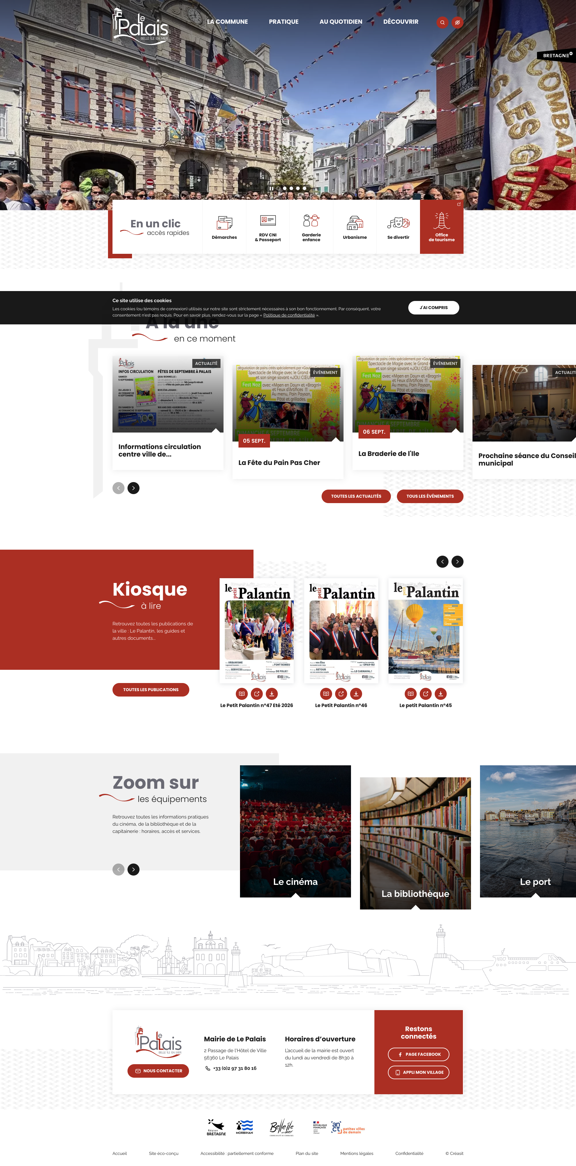 Aperçu du site