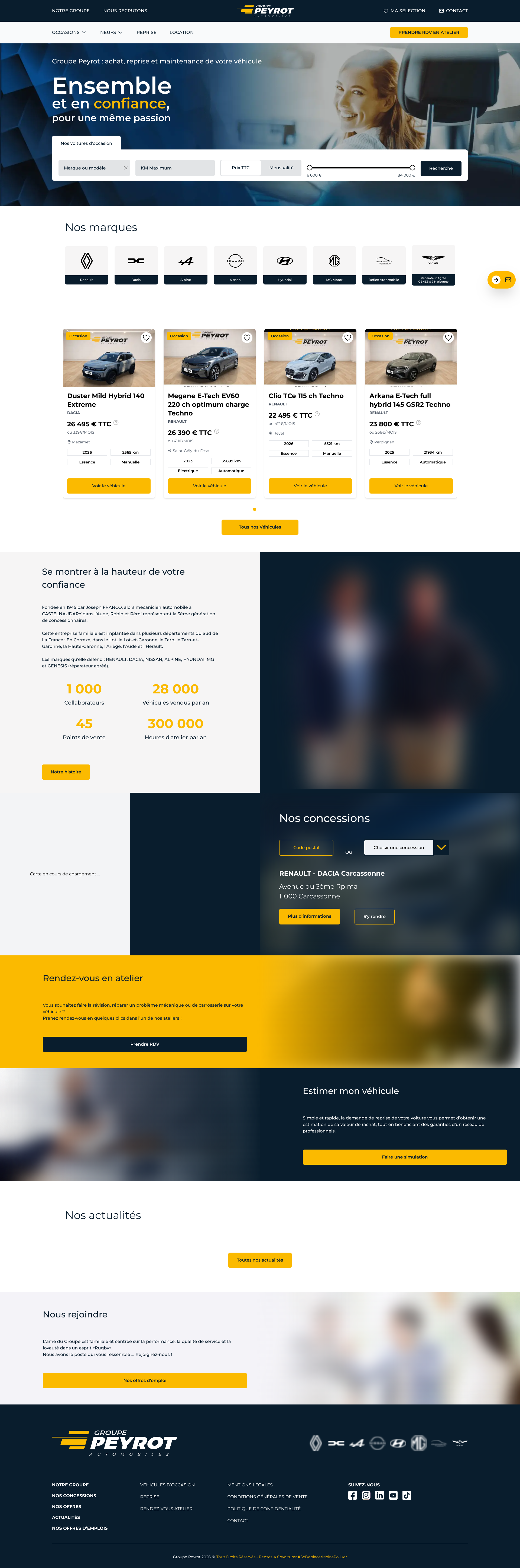 Aperçu du site
