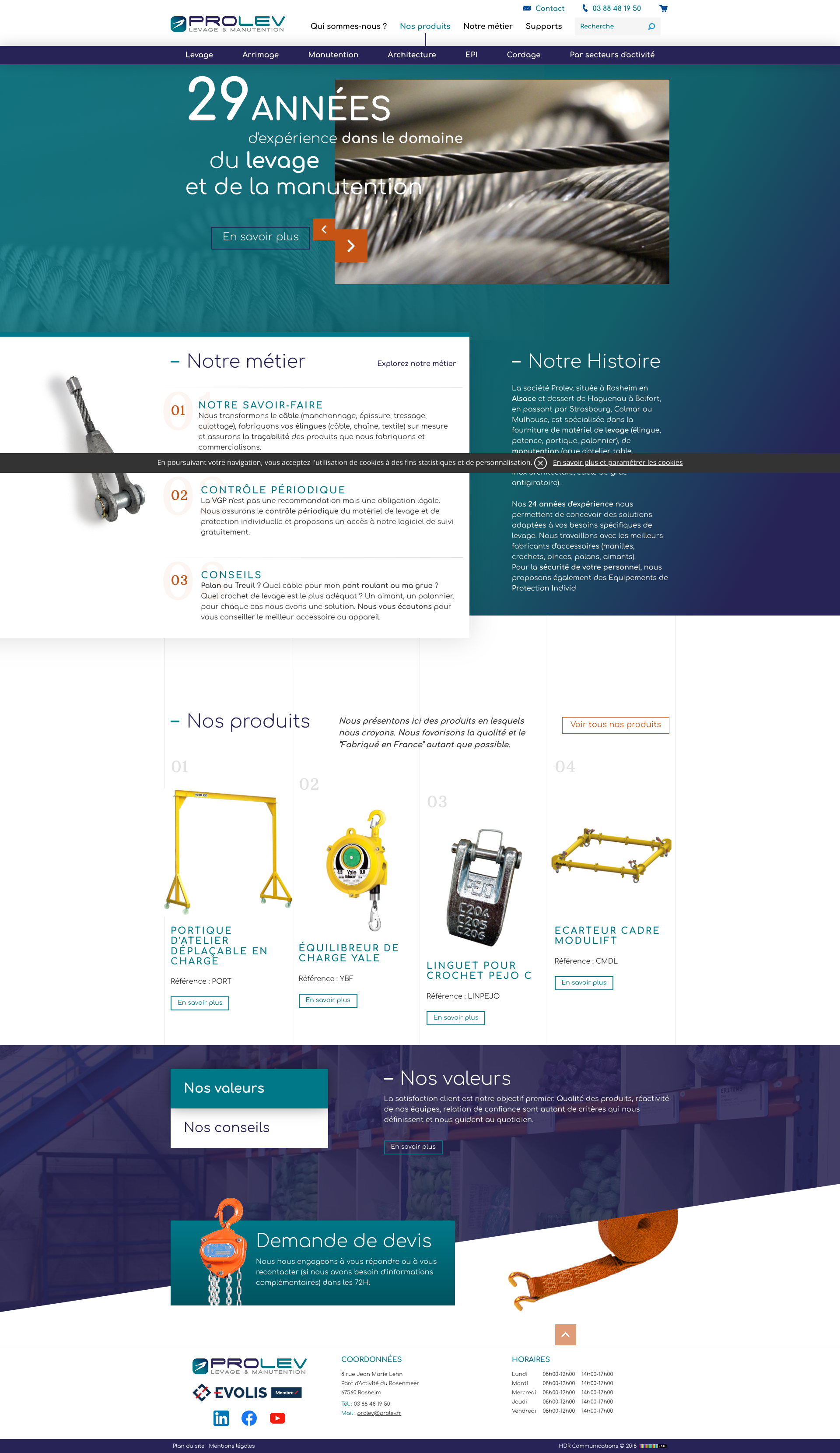 Aperçu du site