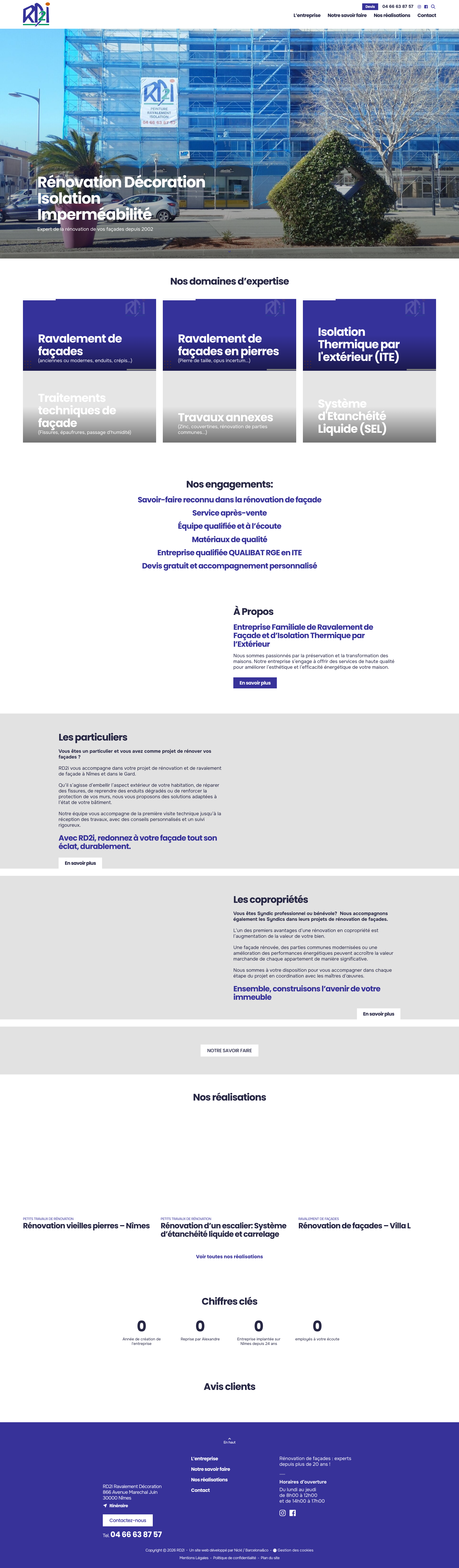Aperçu du site