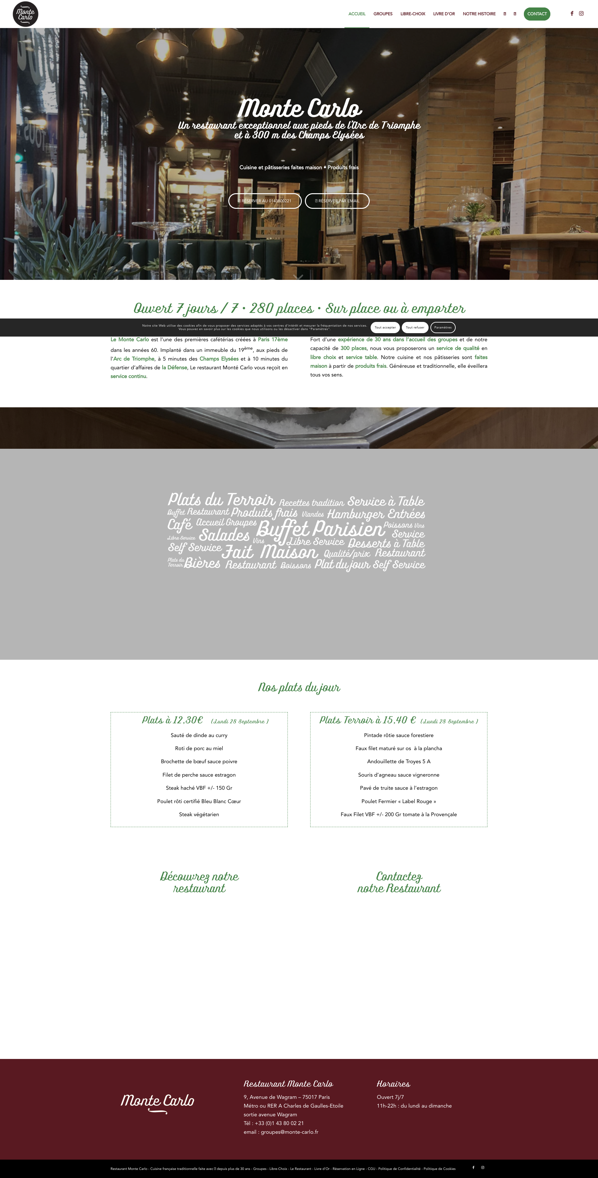Aperçu du site