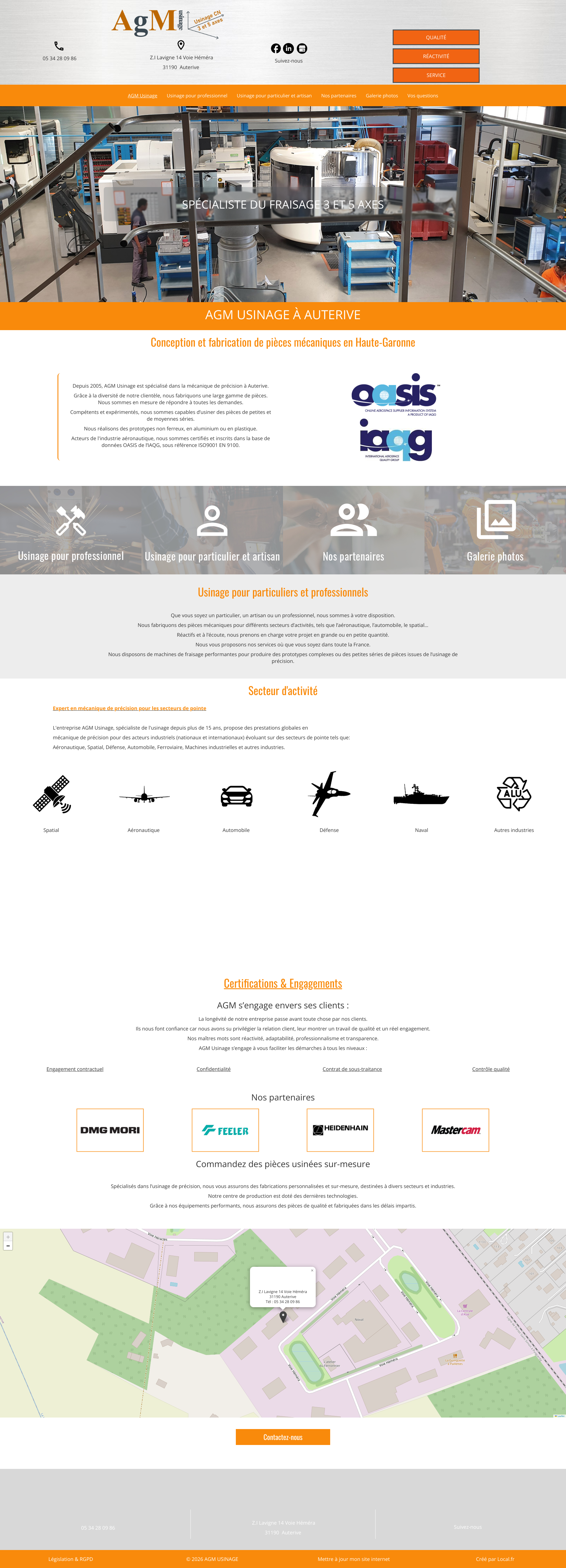 Aperçu du site