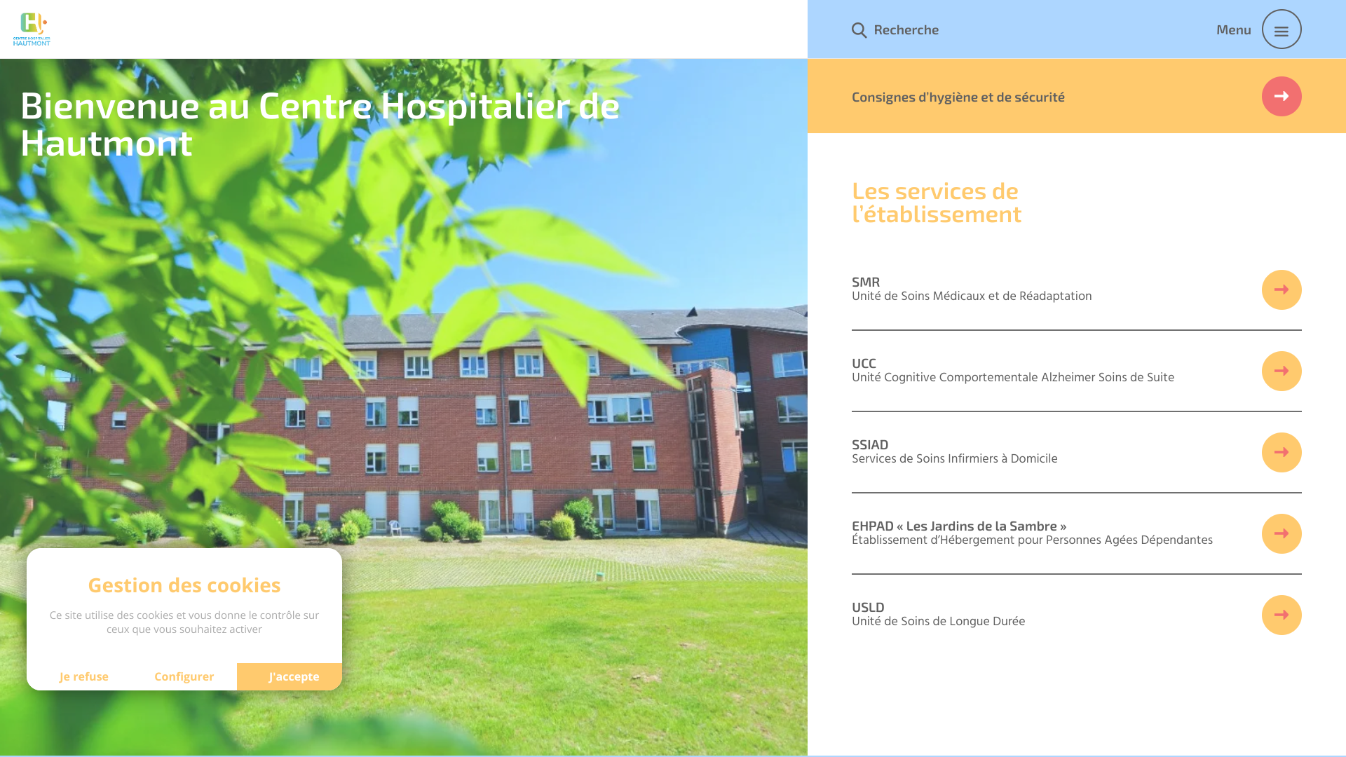 Aperçu du site