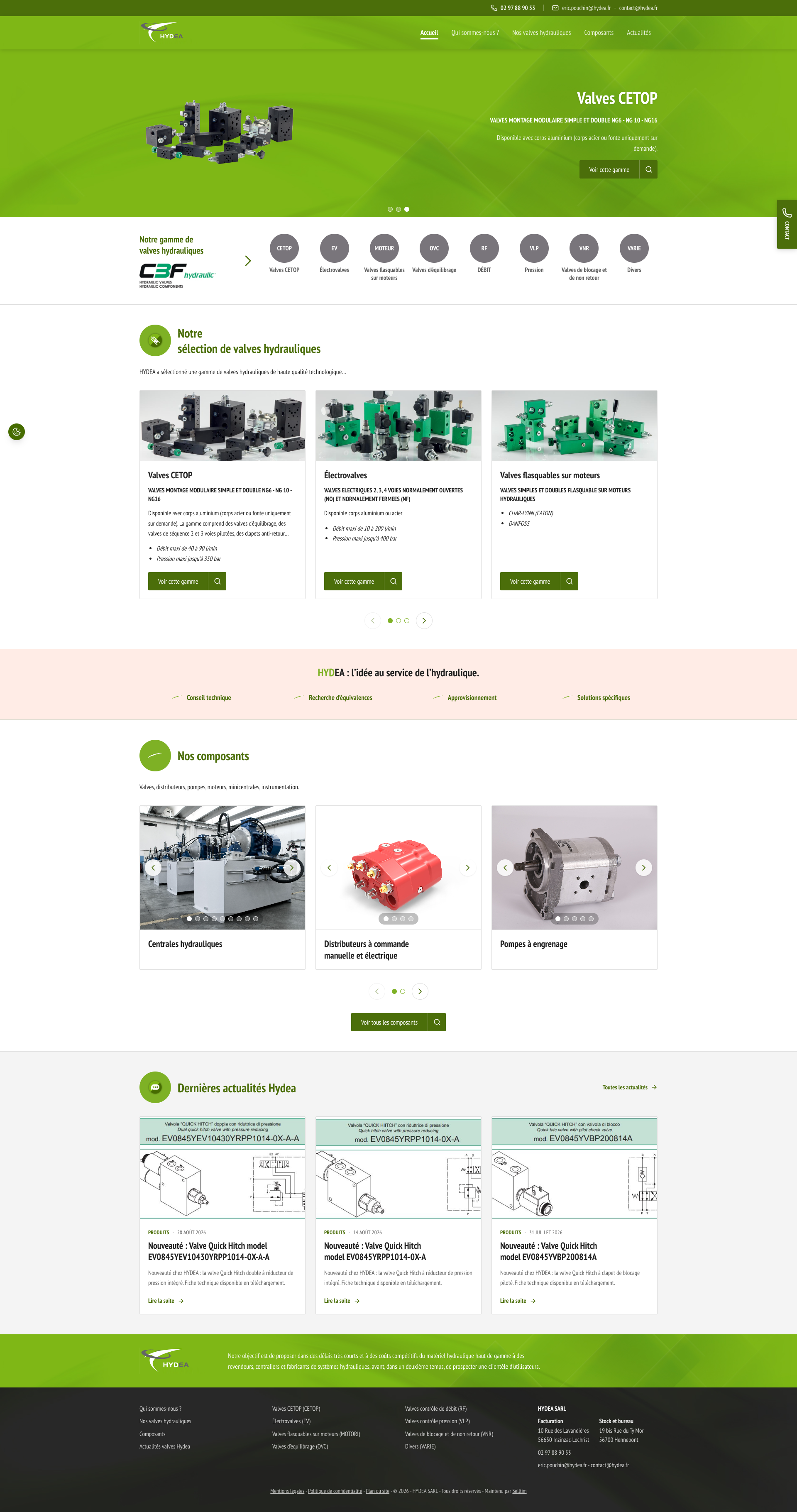 Aperçu du site