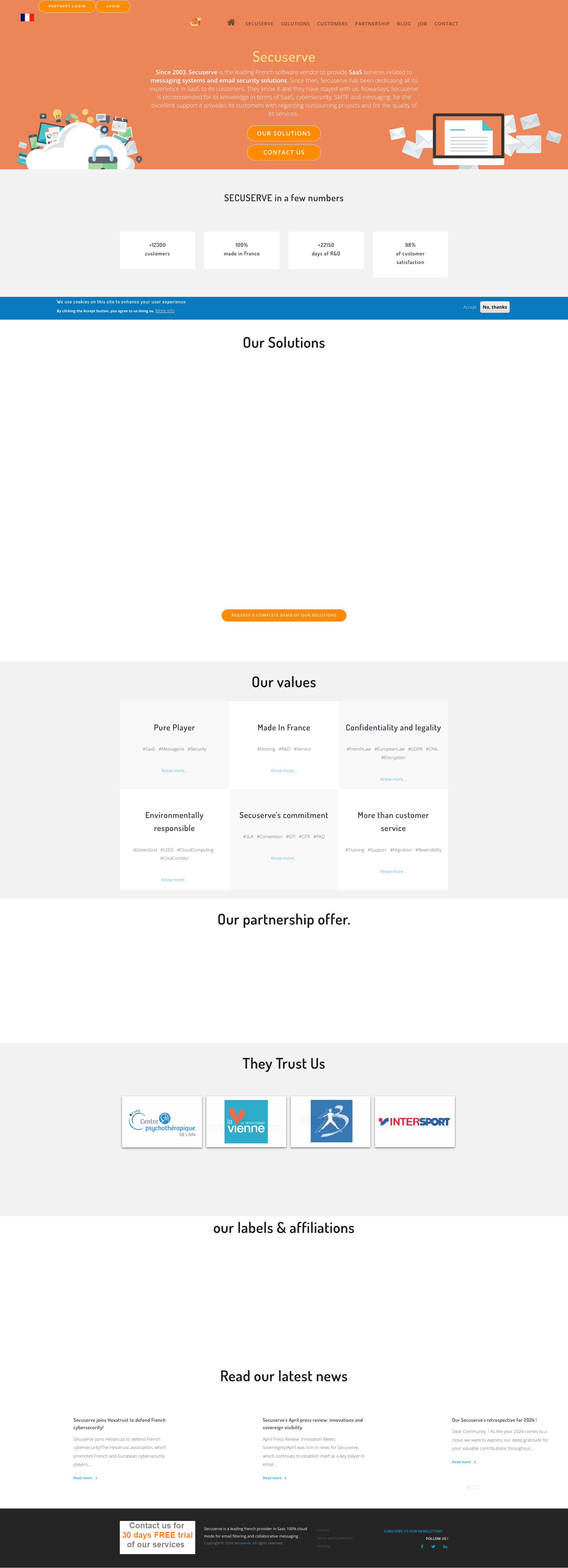 Aperçu du site