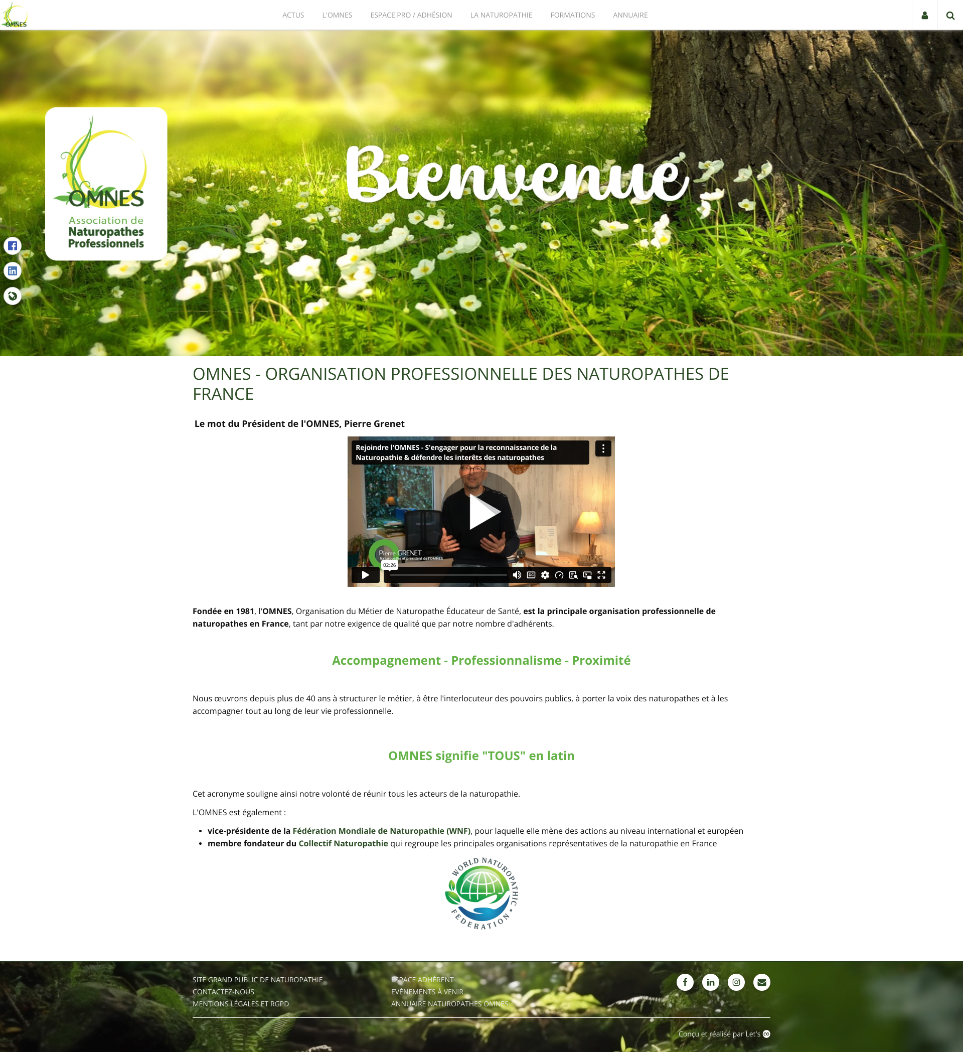 Aperçu du site