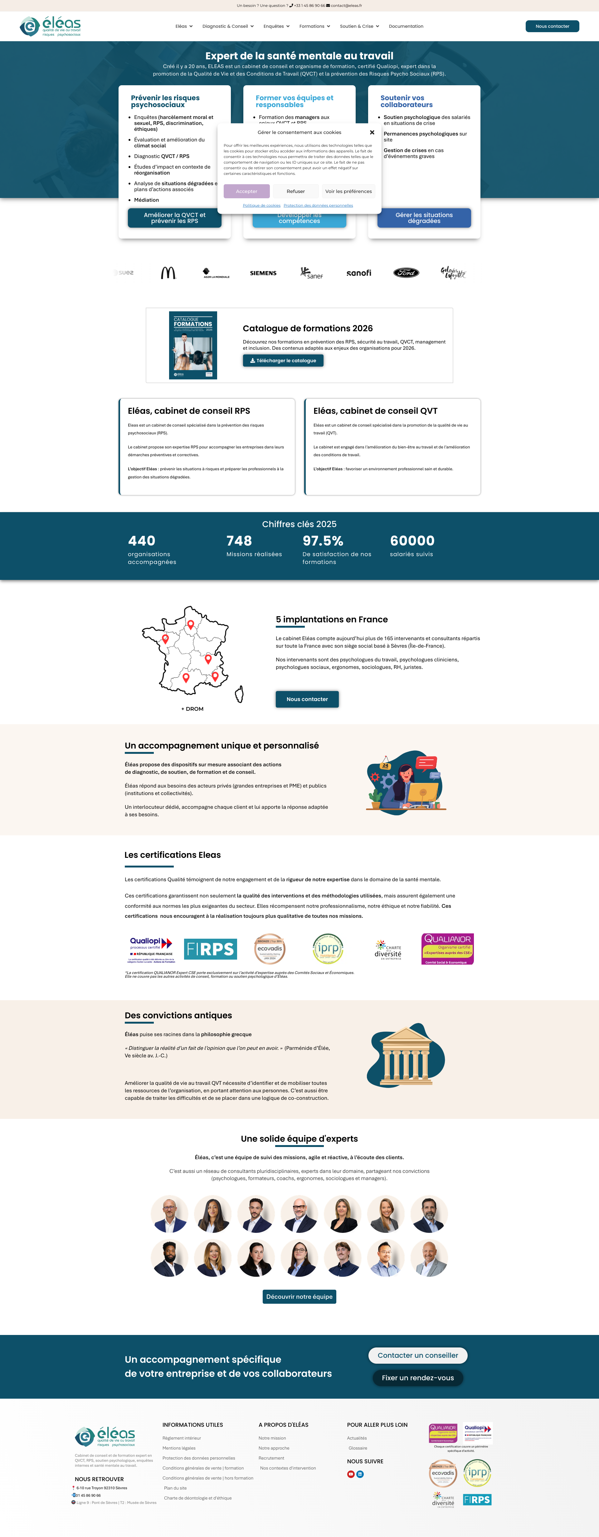 Aperçu du site