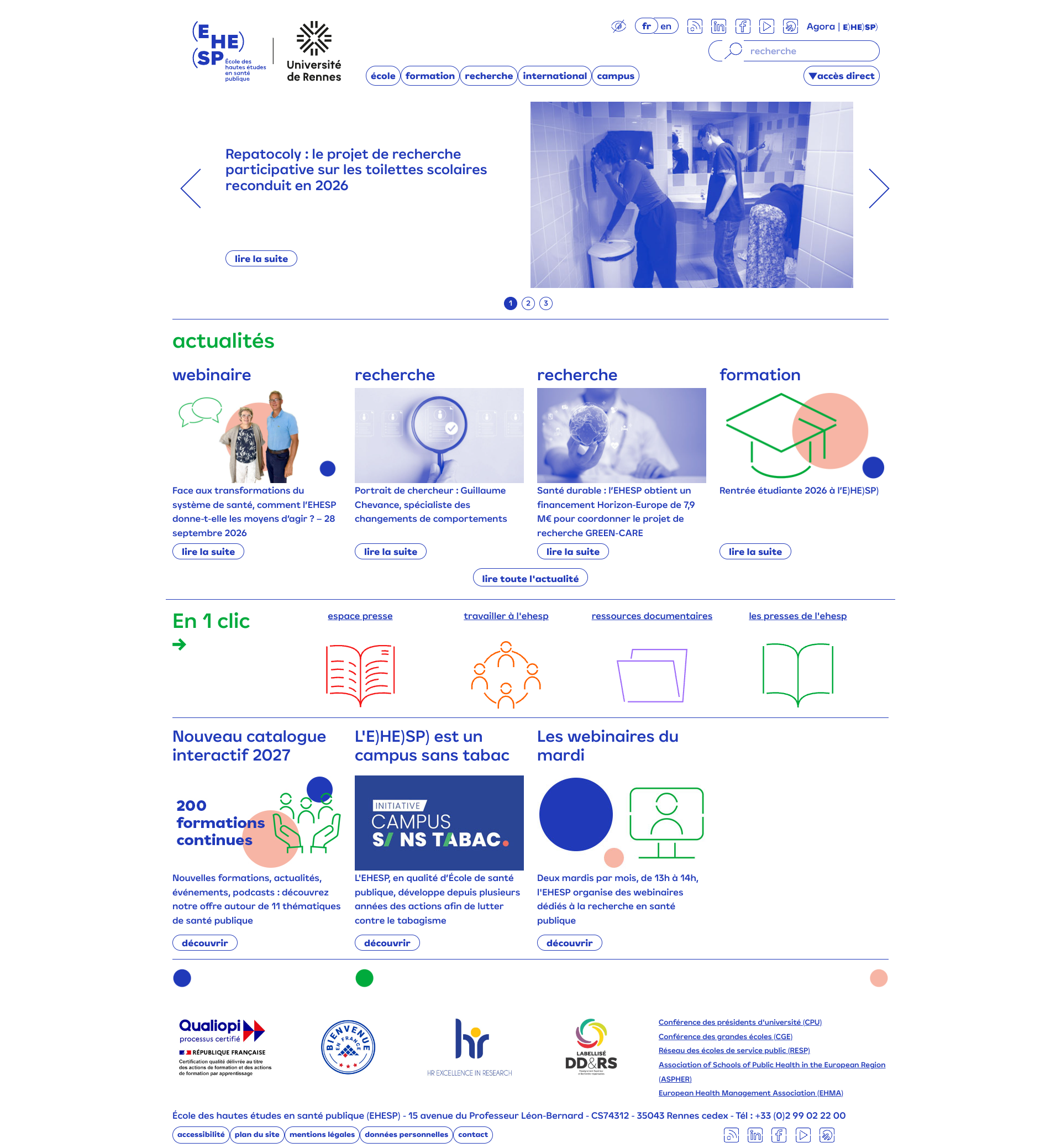 Aperçu du site