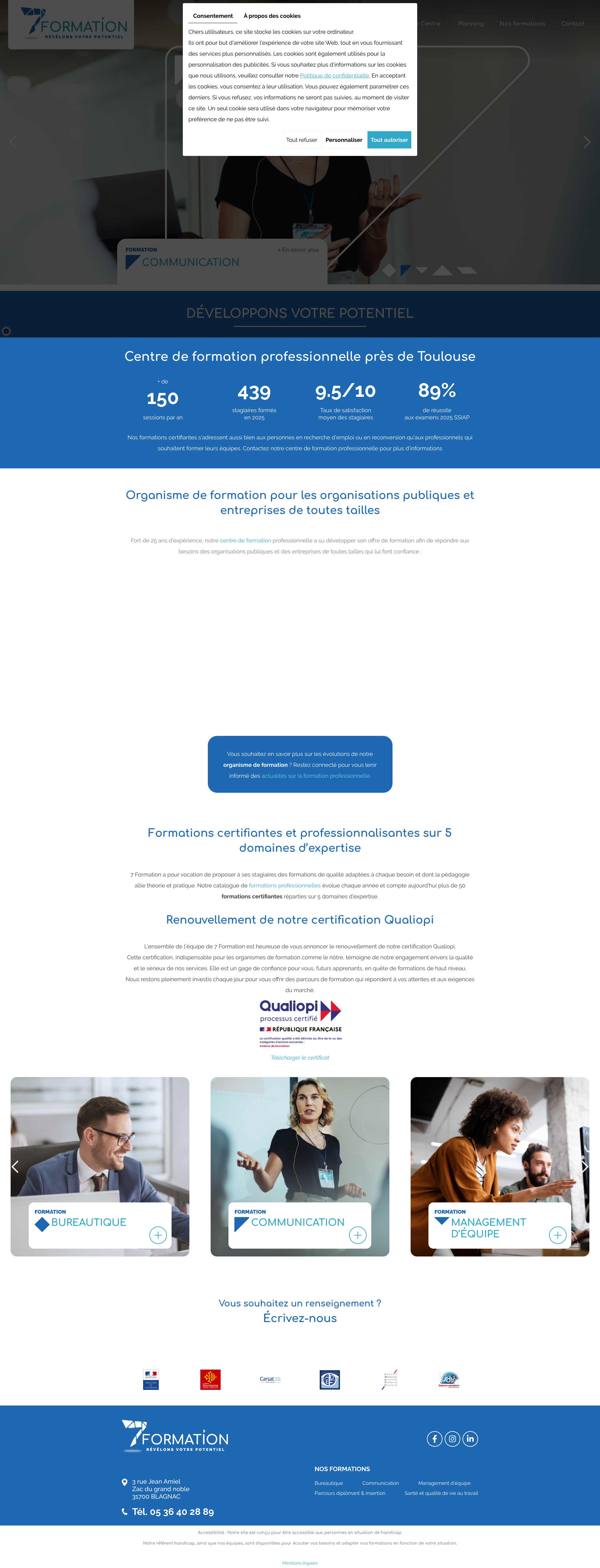 Aperçu du site
